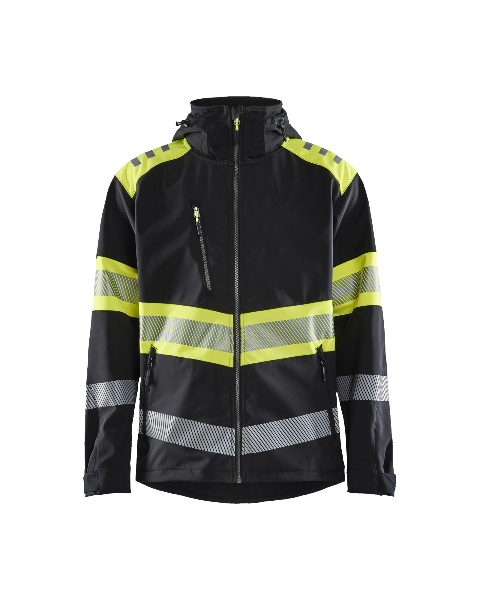 Blåkläder High Vis Softshell Jakke - Sort/High Vis Gul [9933] / XS