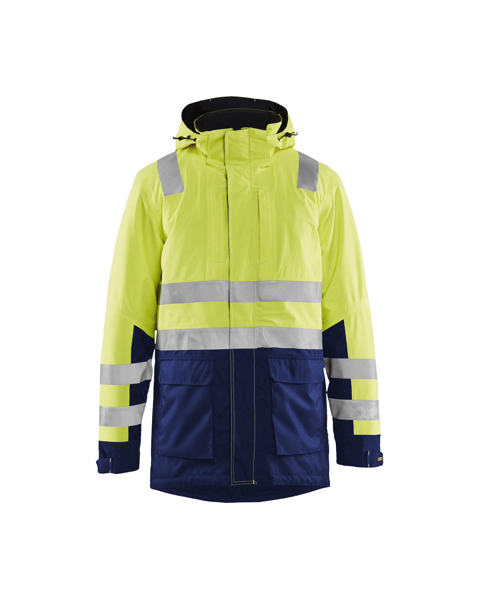 Blåkläder High Vis Vinterparkajakke - High Vis Gul/Marineblå [3389] / XS