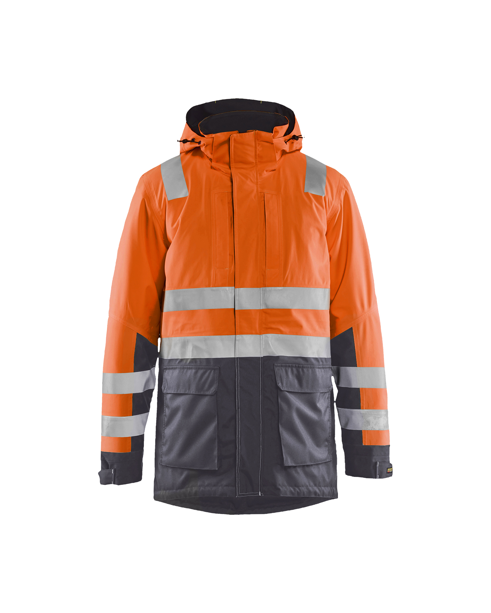 Blåkläder High Vis Vinterparkajakke - High Vis Orange/Mellemgrå [5396] / XS