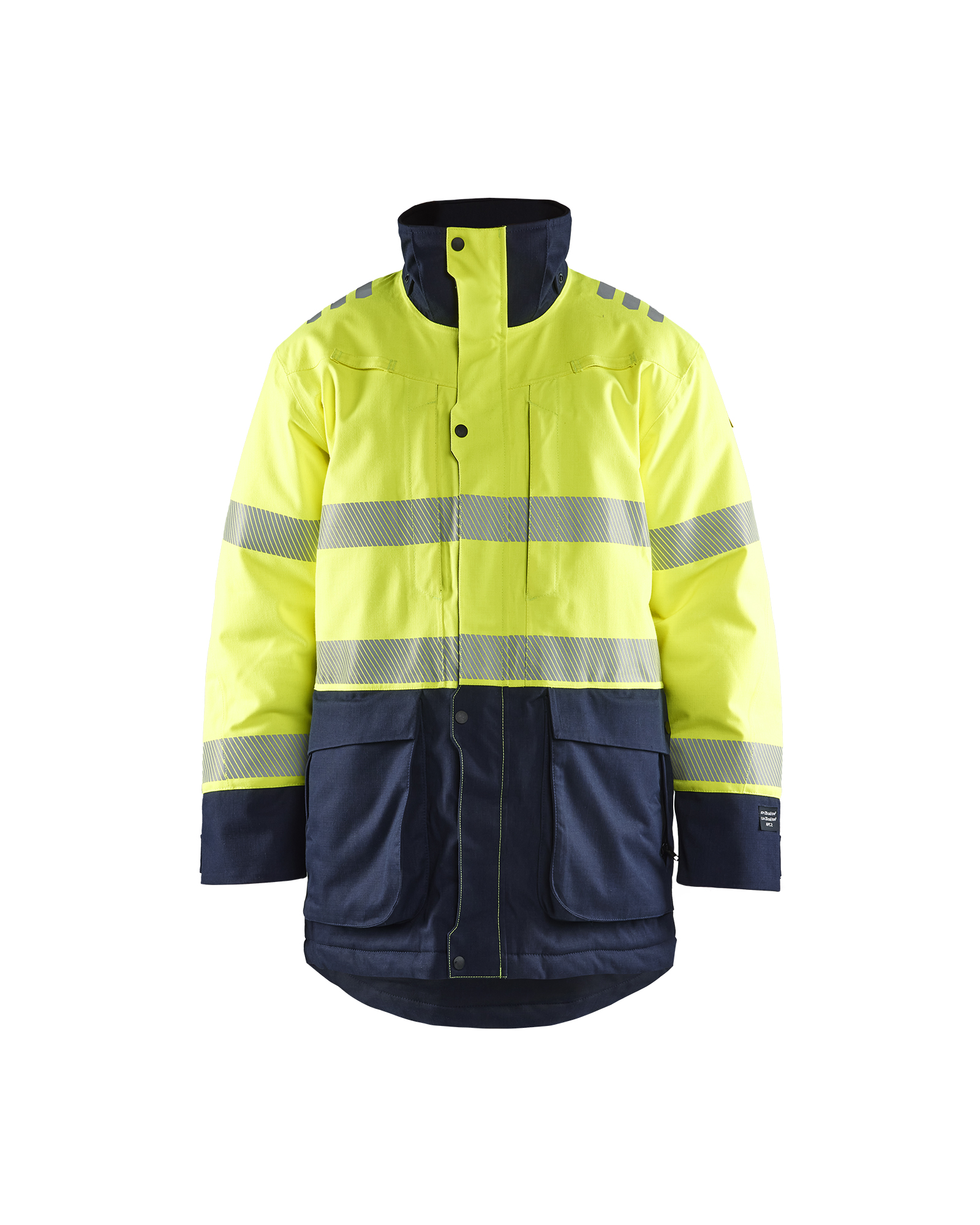Blåkläder Multinorm Vinterparkajakke Inherent - High Vis Gul/Marineblå [3389] / XS