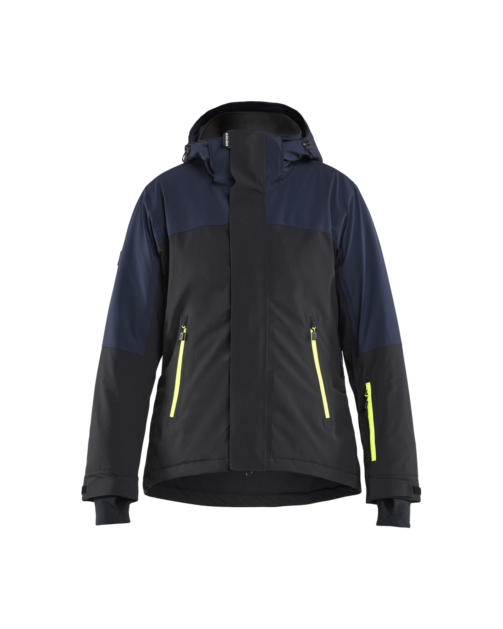 Blåkläder Striker Dame Vinterjakke 4-vejs Stretch - Mørk Marineblå/High Vis Gul [8633] / XS