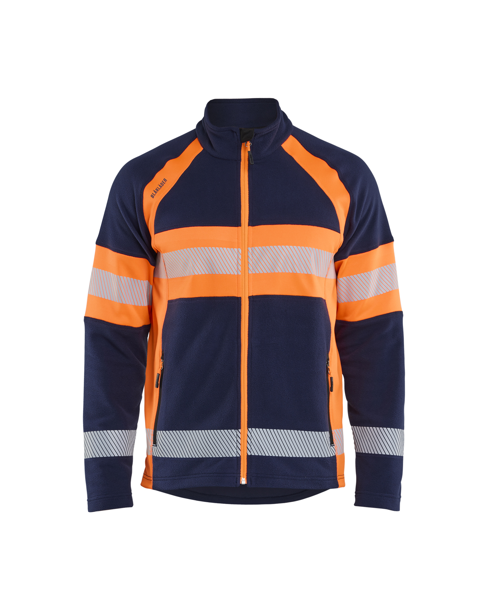 Blåkläder Microfleece Jakke - Marineblå/High Vis Orange [8953] / XS