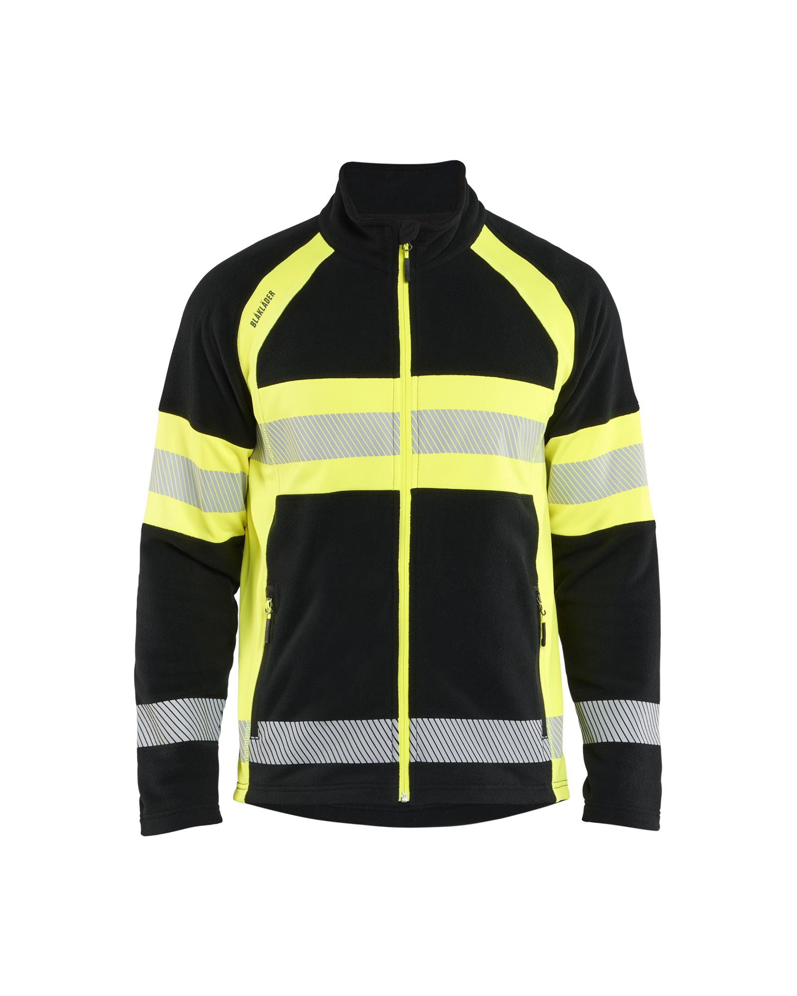 Blåkläder Microfleece Jakke - Sort/High Vis Gul [9933] / XS