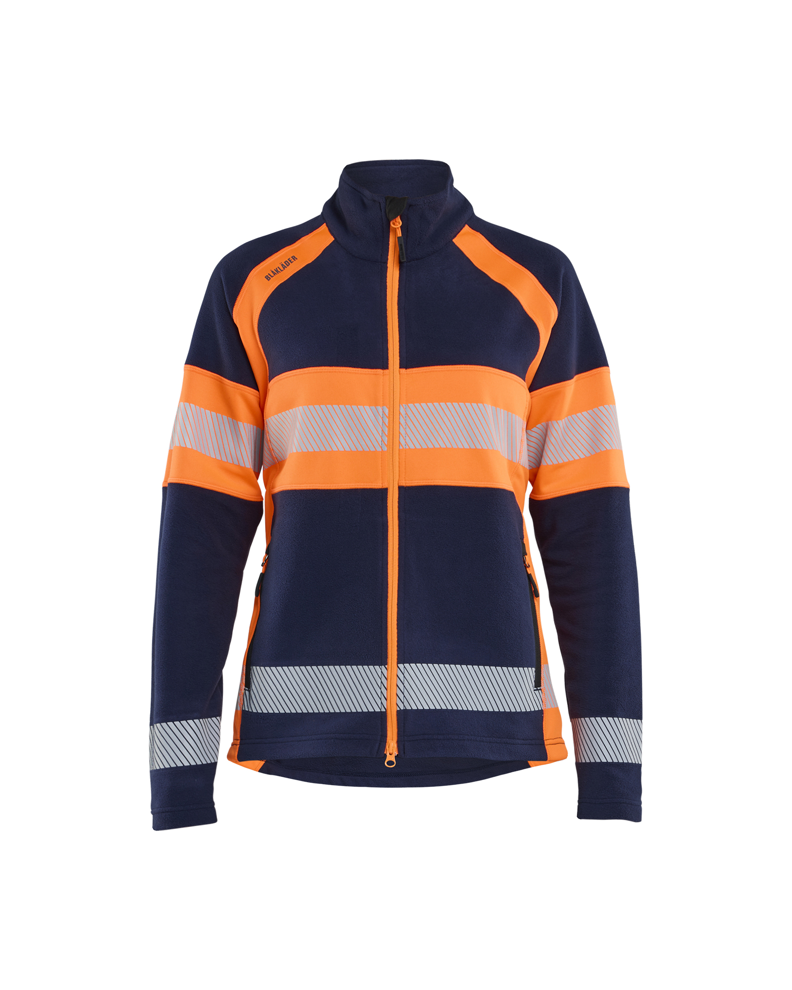 Blåkläder Dame Microfleece Jakke - Marineblå/High Vis Orange [8953] / XS
