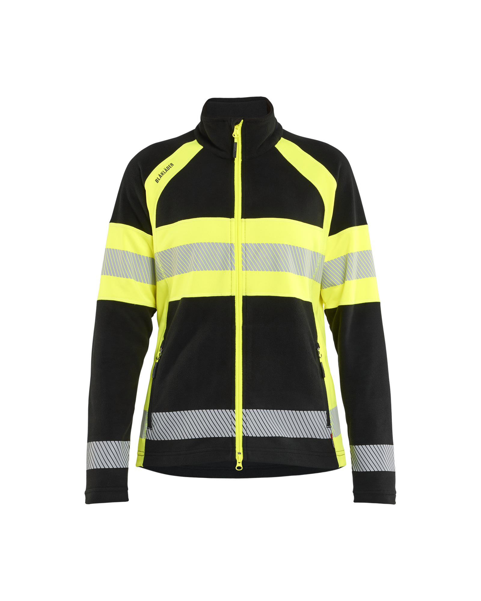 Blåkläder Dame Microfleece Jakke - Sort/High Vis Gul [9933] / XS