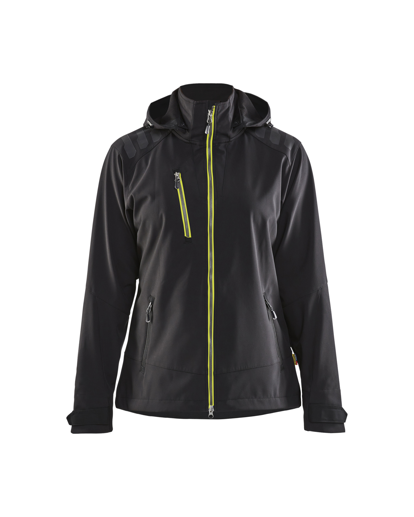 Blåkläder Dame Softshell Jakke - Sort/High Vis Gul [9933] / XS