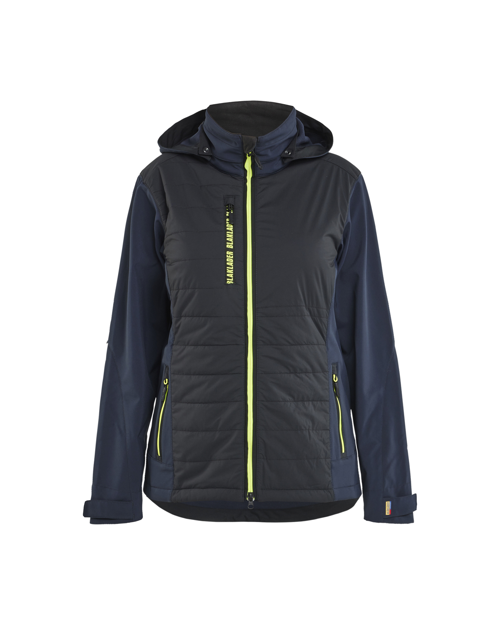 Blåkläder Dame Hybridjakke - Mørk Marineblå/High Vis Gul [8633] / XS