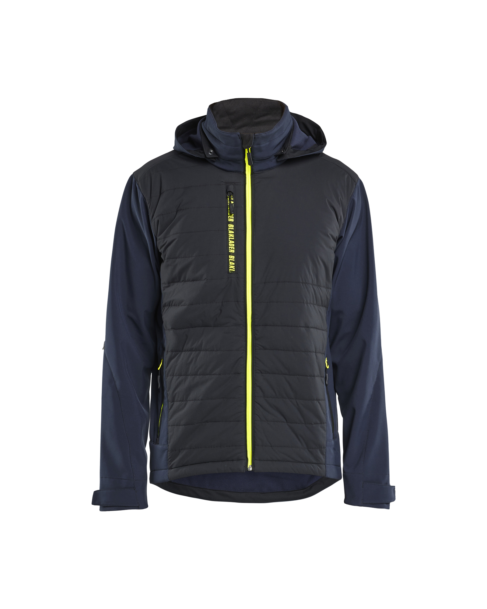 Blåkläder Hybridjakke - Mørk Marineblå/High Vis Gul [8633] / XS