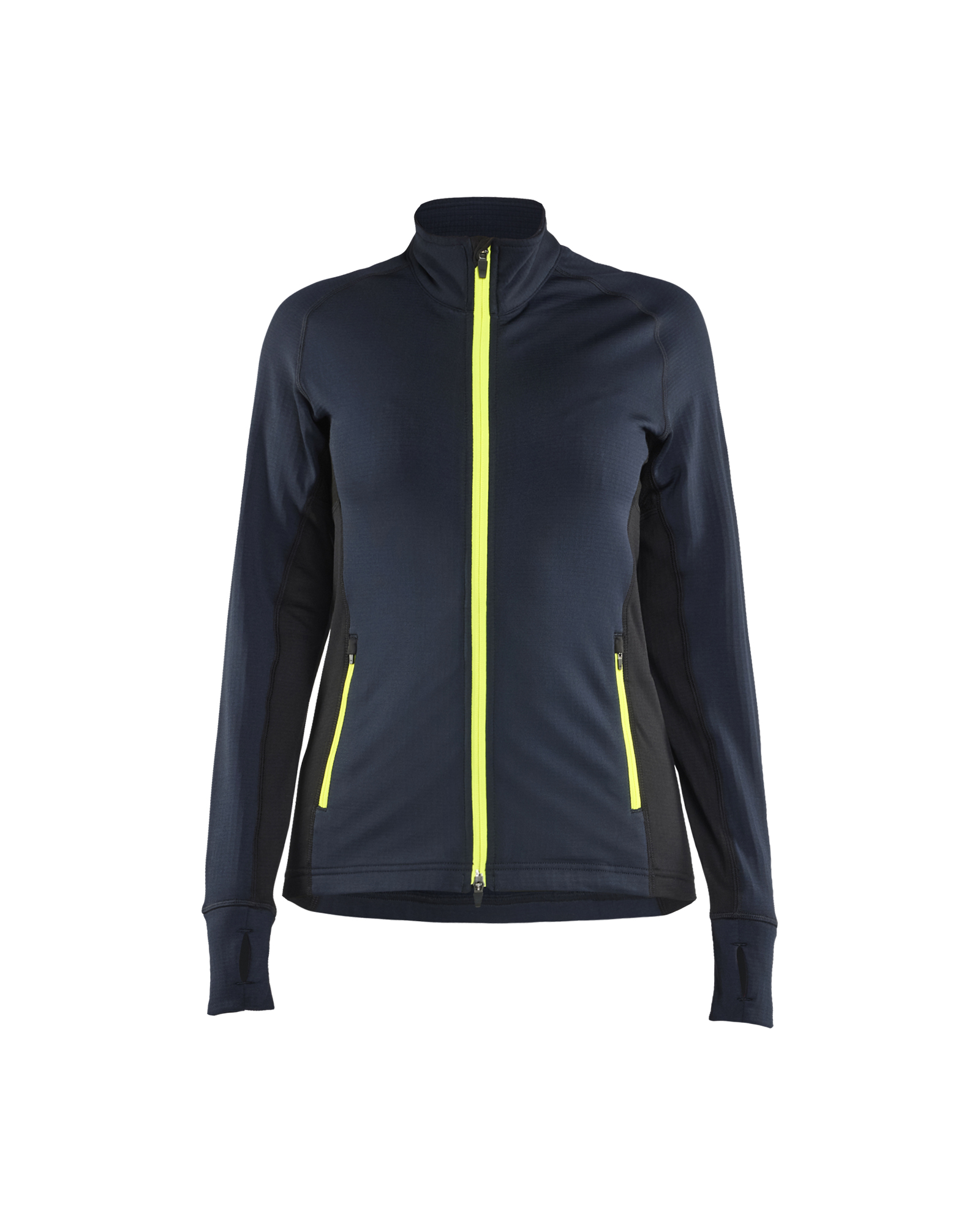 Blåkläder Striker Dame Fleecejakke - Mørk Marineblå/High Vis Gul [8633] / XS