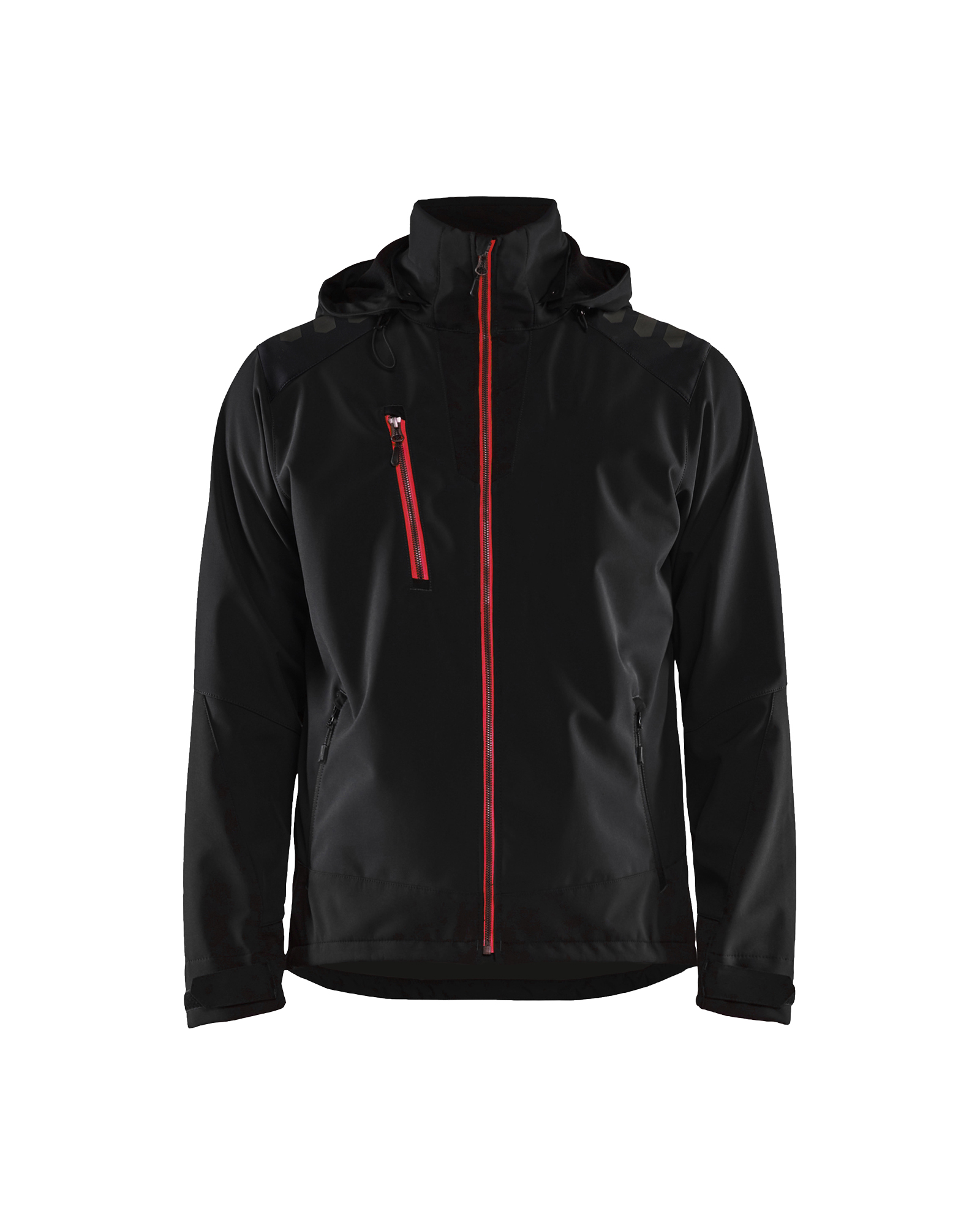 Blåkläder Softshell Jakke - Sort/Rød [9956] / XS