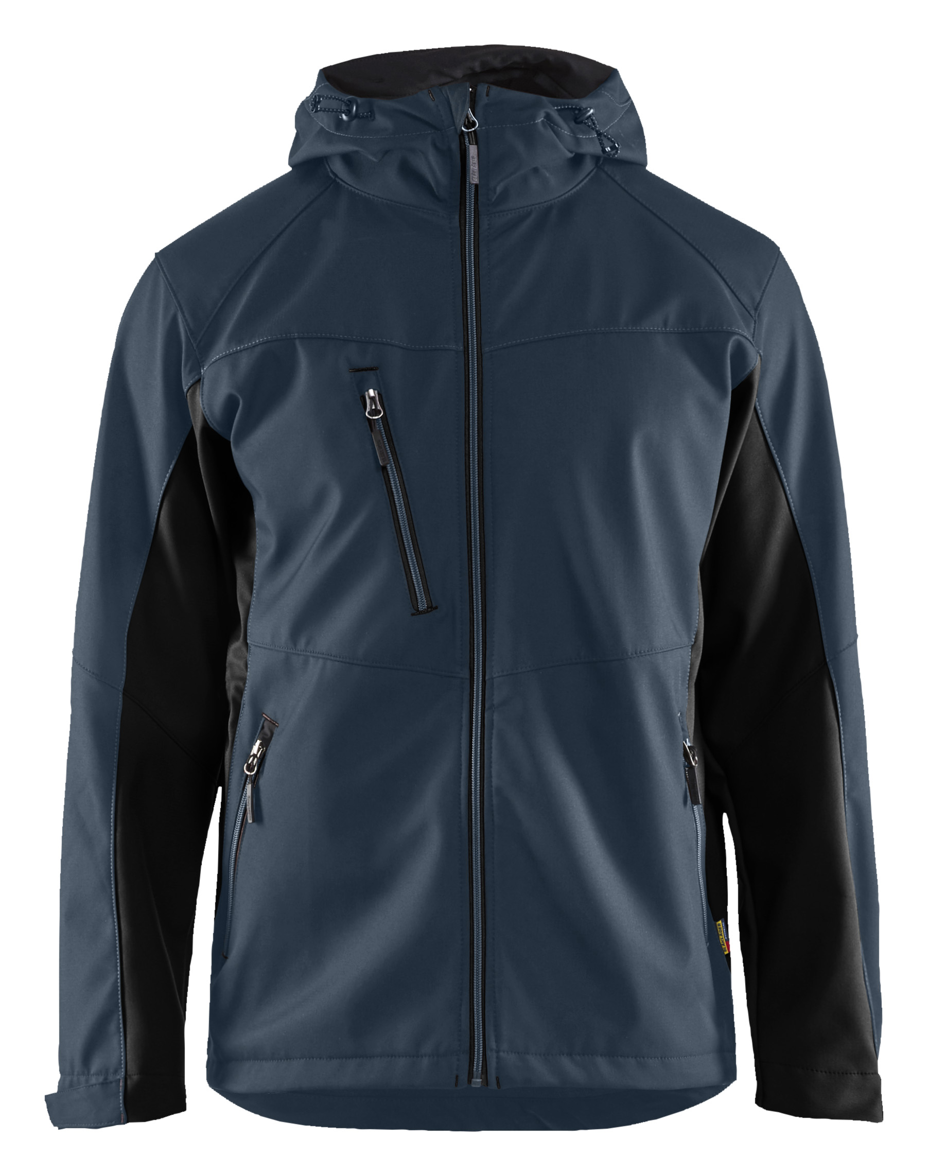 Blåkläder Softshell Jakke med hætte - Mørk Marineblå/Sort [8699] / XS
