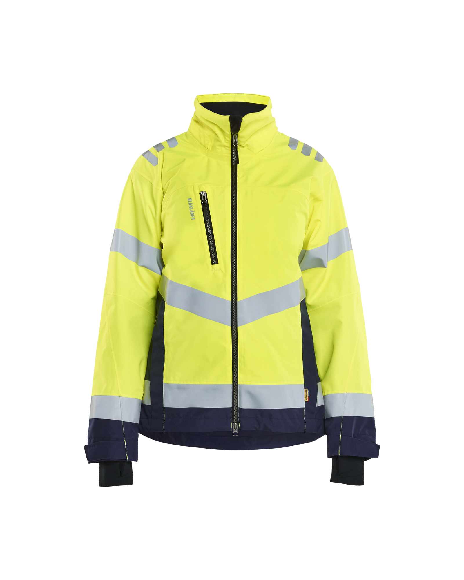 Blåkläder Dame High Vis Skaljakke - High Vis Gul/Marineblå [3389] / XS