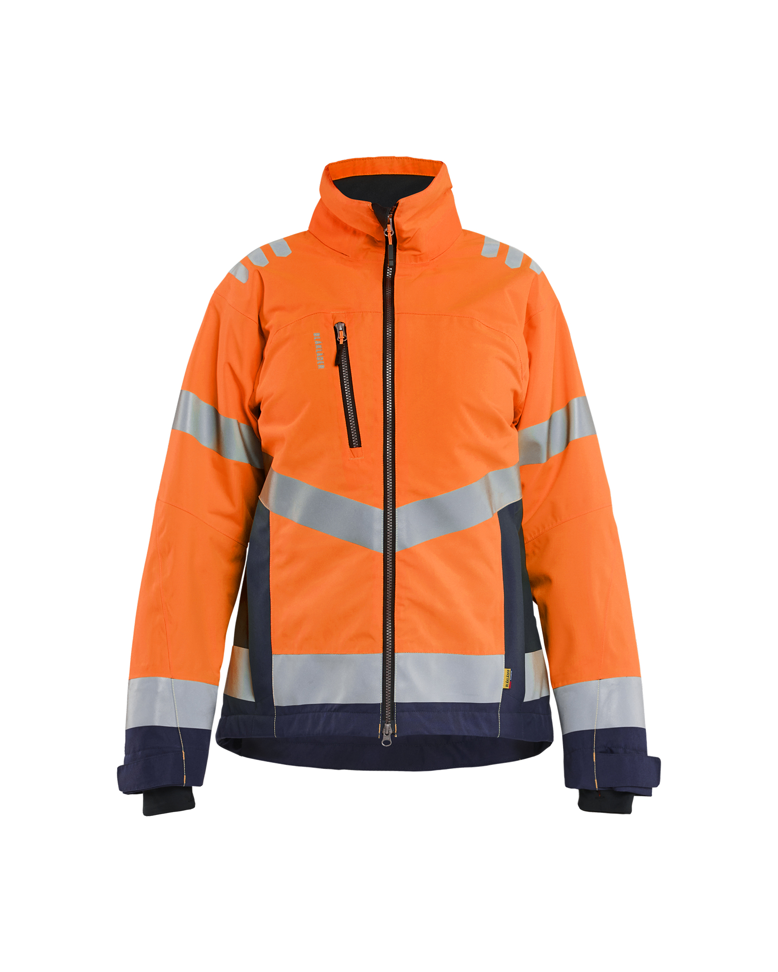 Blåkläder Dame High Vis Letforet Vinterjakke - High Vis Orange/Marineblå [5389] / XS