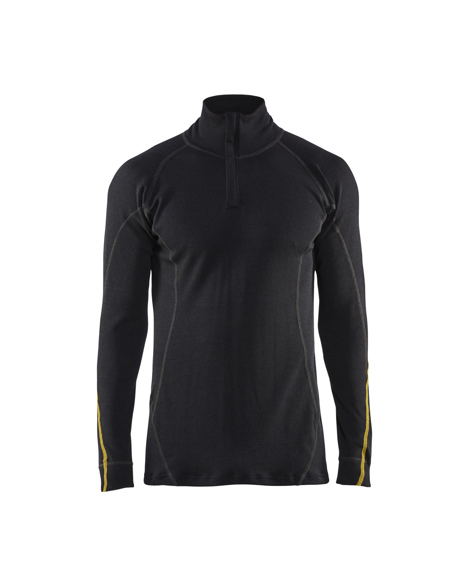 Blåkläder Flammehæmmende Undertrøje Half Zip Inherent - Sort [9900] / XS