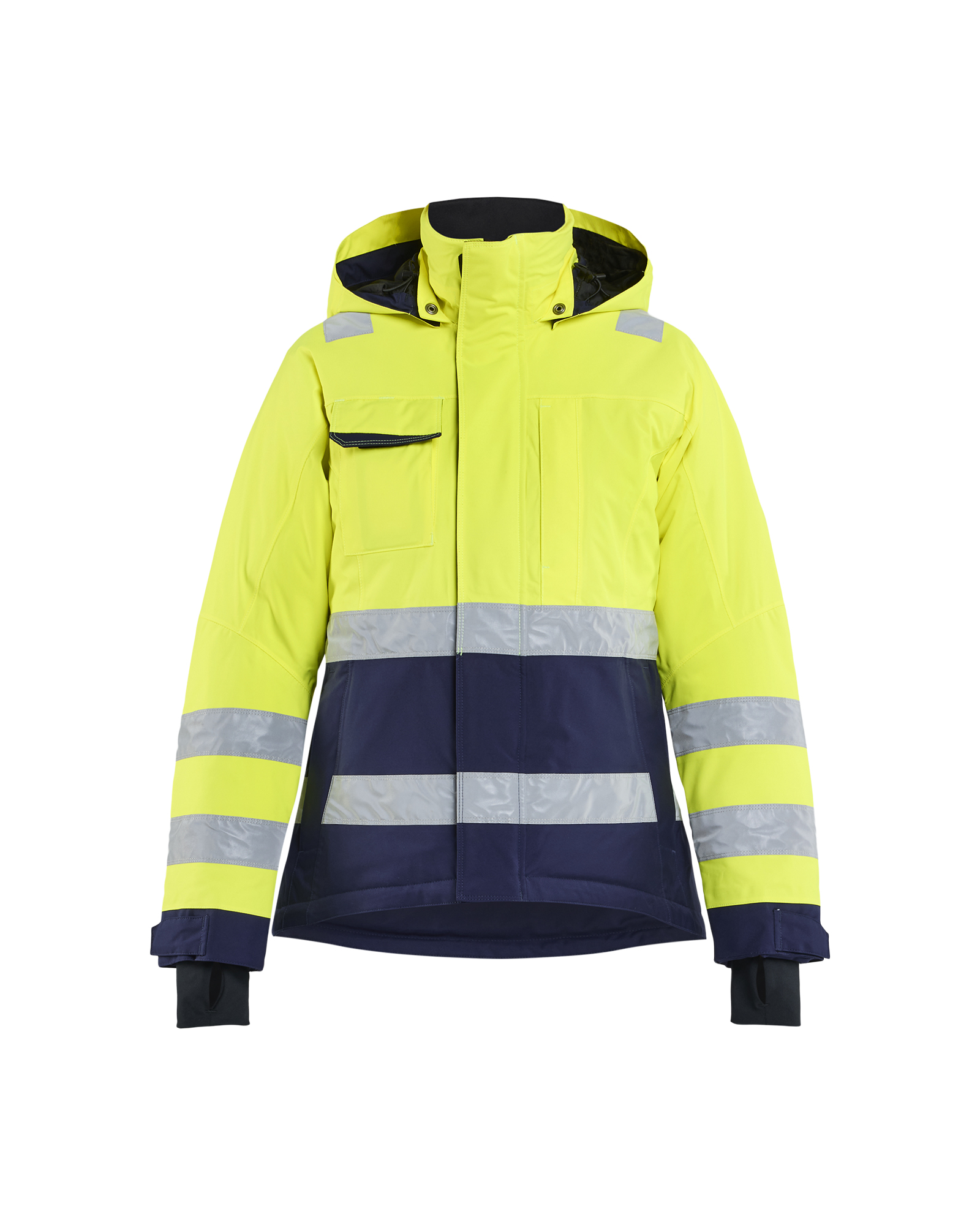 Blåkläder Dame High Vis Vinterjakke - High Vis Gul/Marineblå [3389] / XS