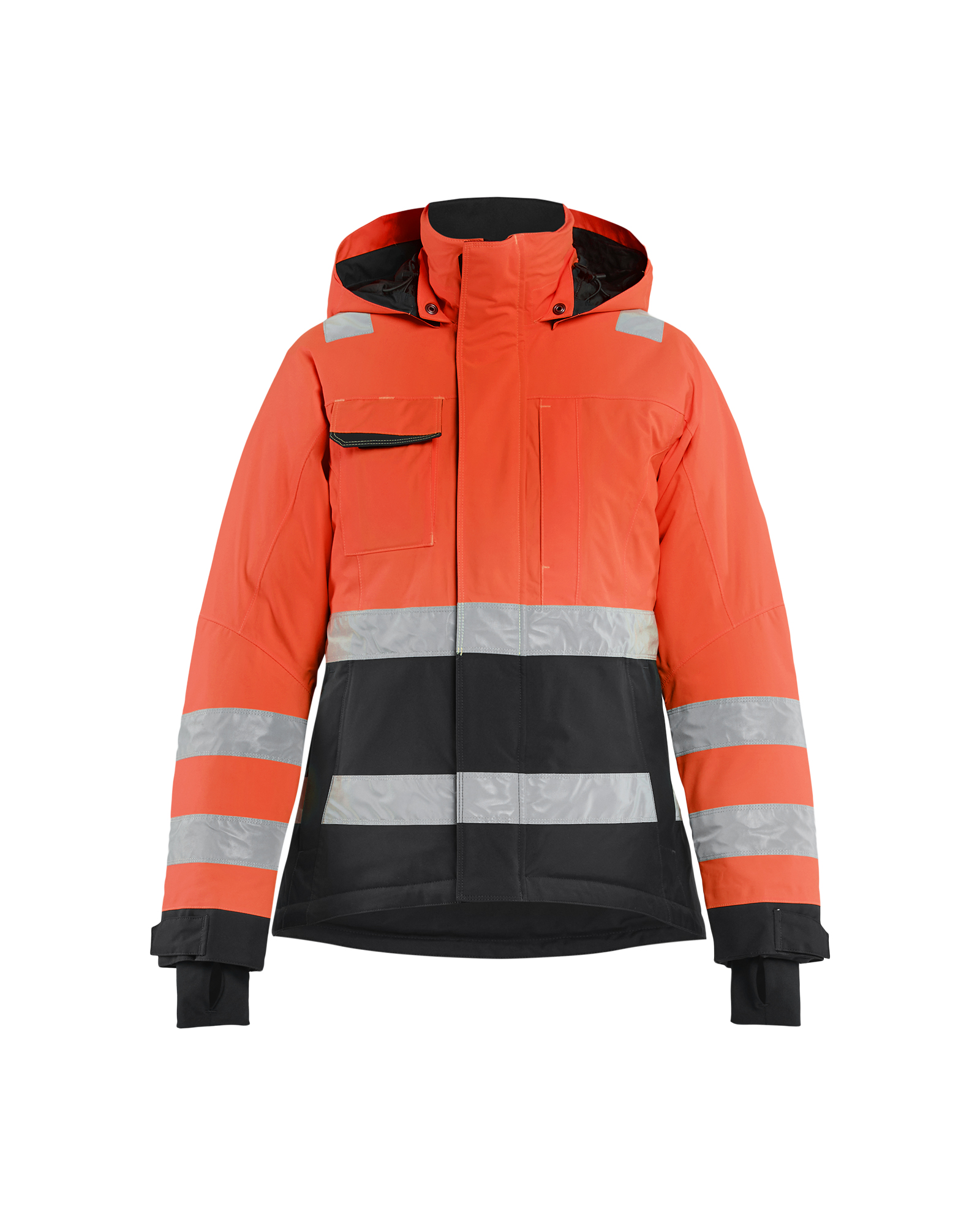 Blåkläder Dame High Vis Vinterjakke - High Vis Rød/Sort [5599] / XS