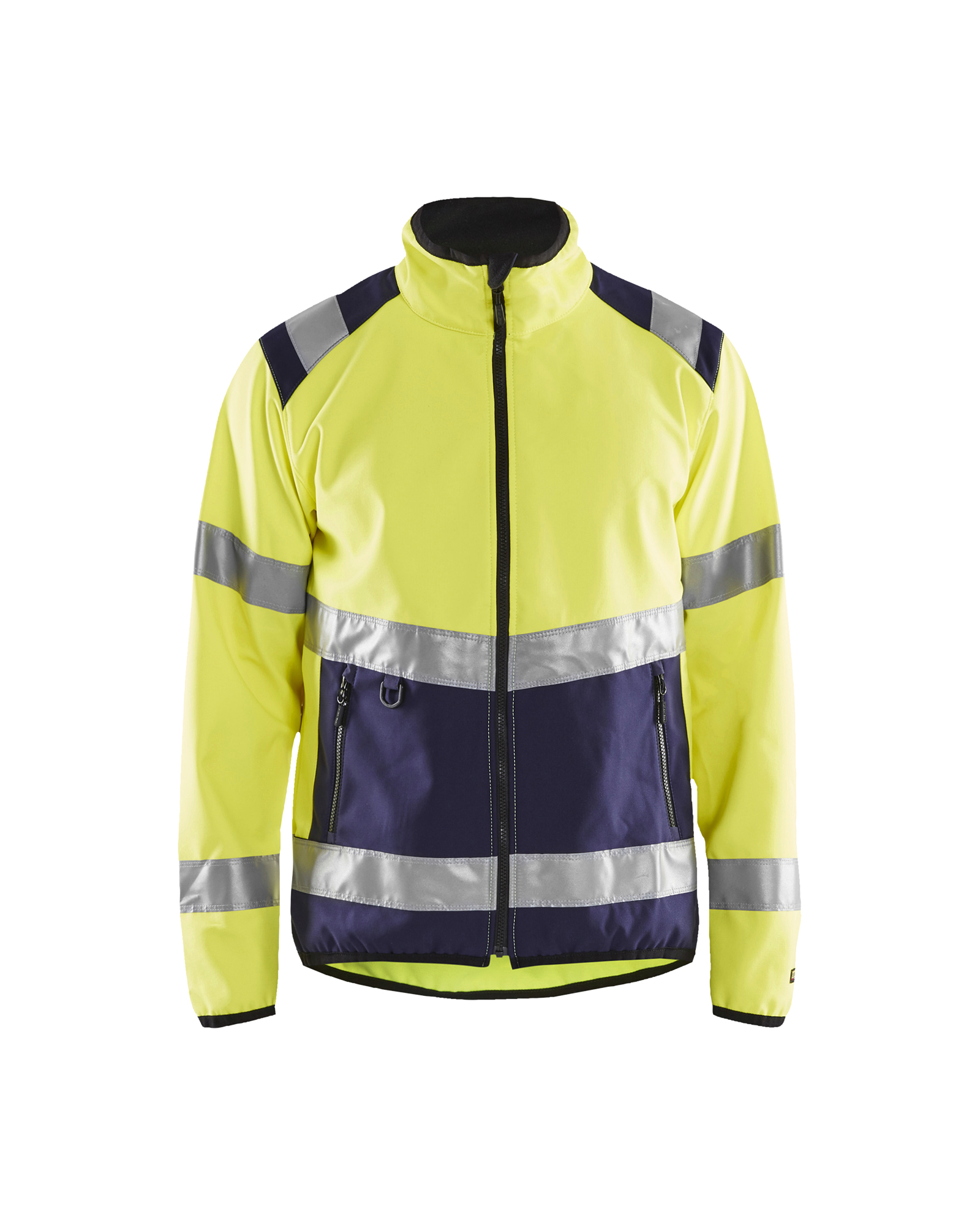 Blåkläder High Vis Light Softshell Jakke - High Vis Gul/Marineblå [3389] / XS