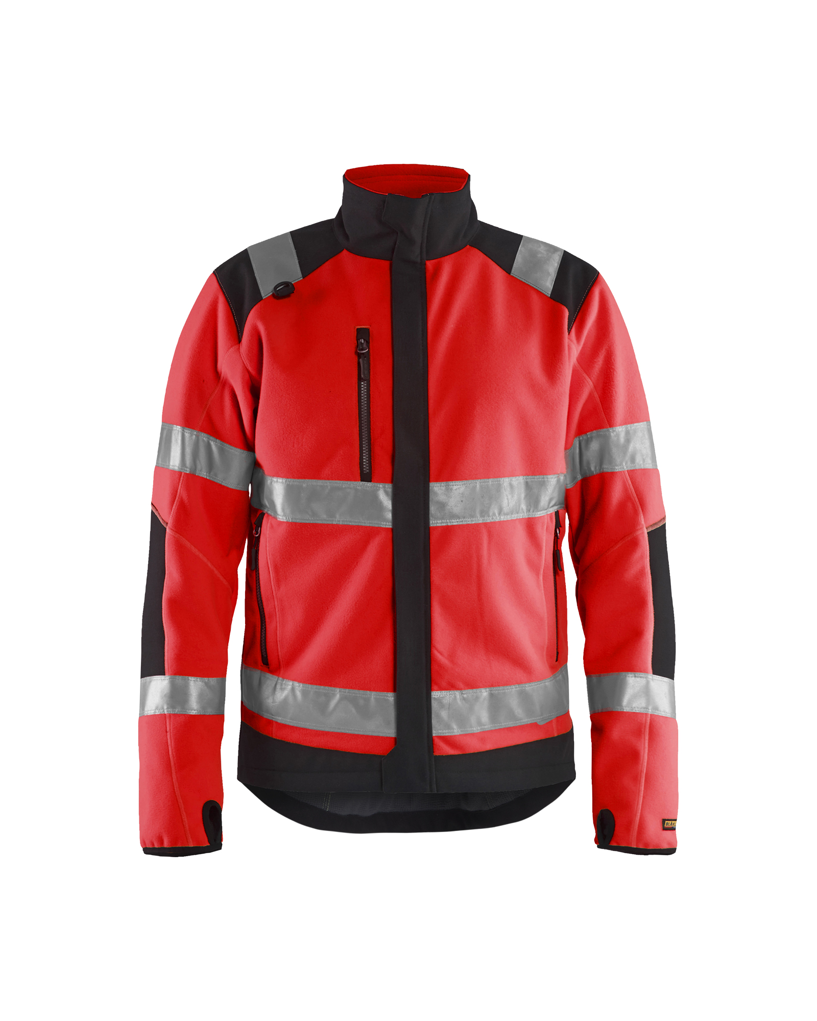 Blåkläder High Vis Vindtæt Fleecejakke - High Vis Rød/Sort [5599] / XS