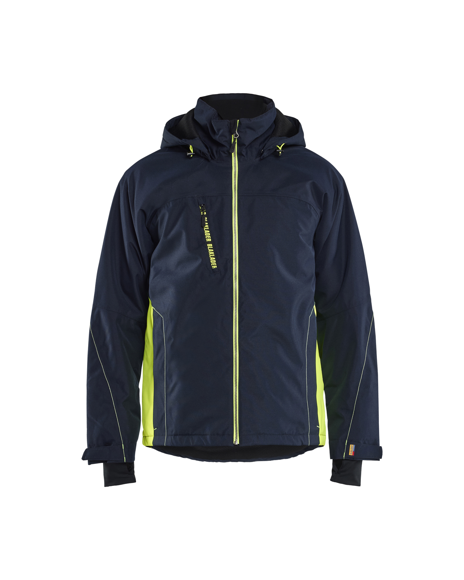 Blåkläder Letforet vinter jakke - Mørk Marineblå/High Vis Gul [8633] / XS