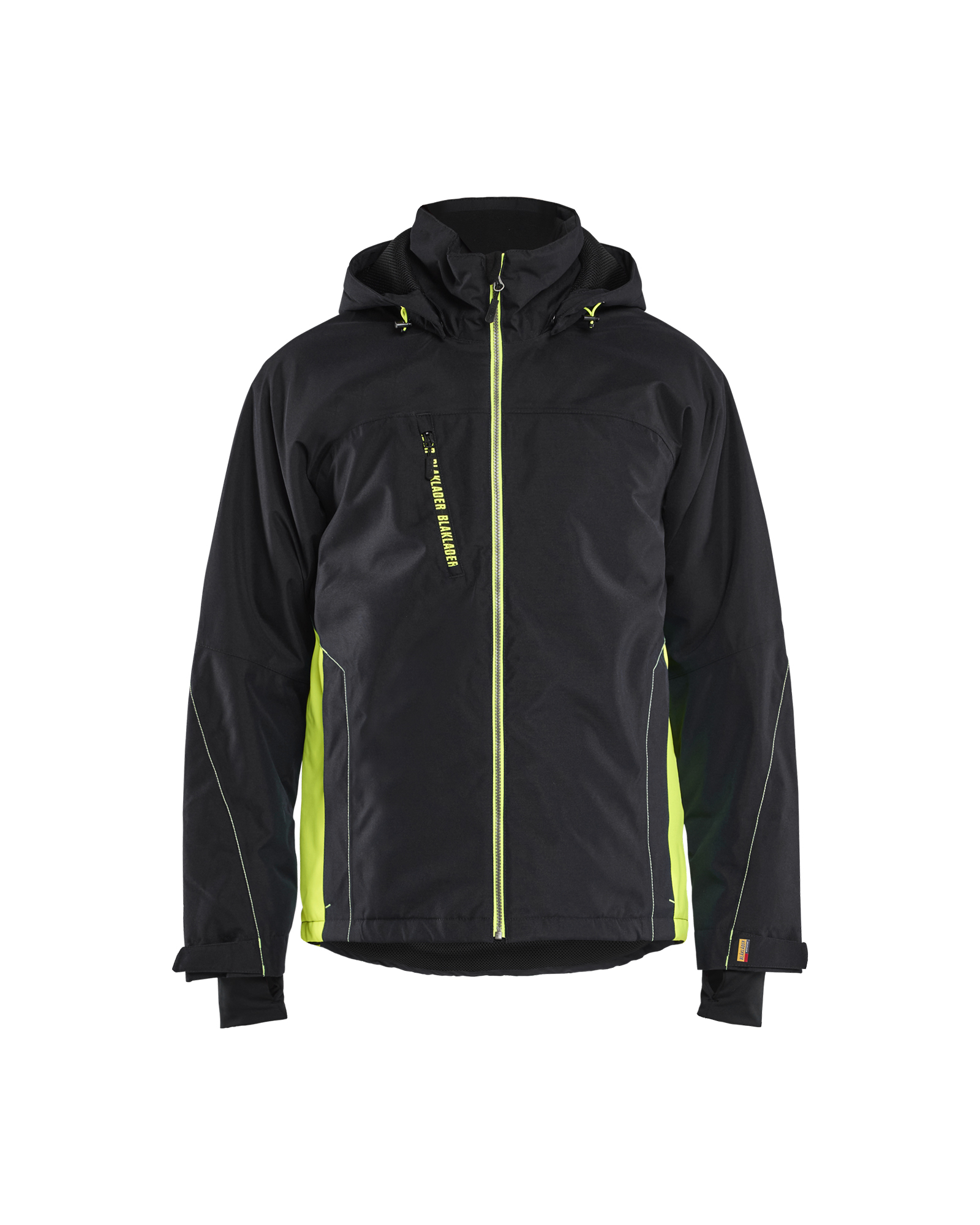 Blåkläder Letforet vinter jakke - Sort/High Vis Gul [9933] / XS