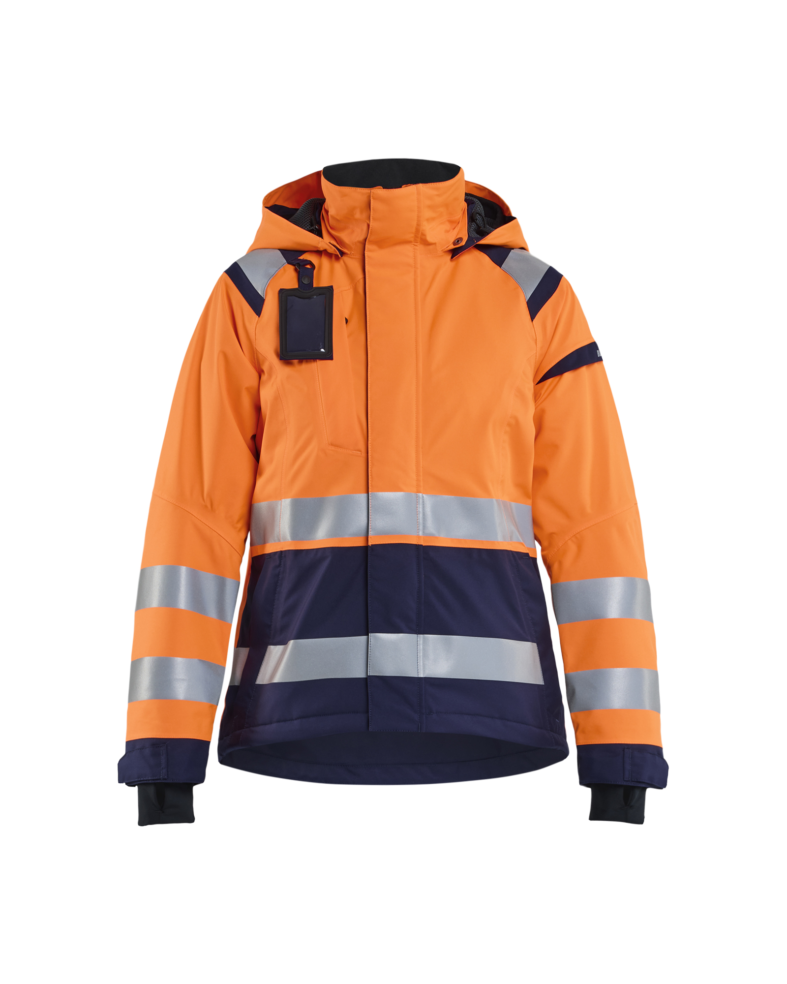 Blåkläder Dame High Vis Skaljakke - High Vis Orange/Marineblå [5389] / XS