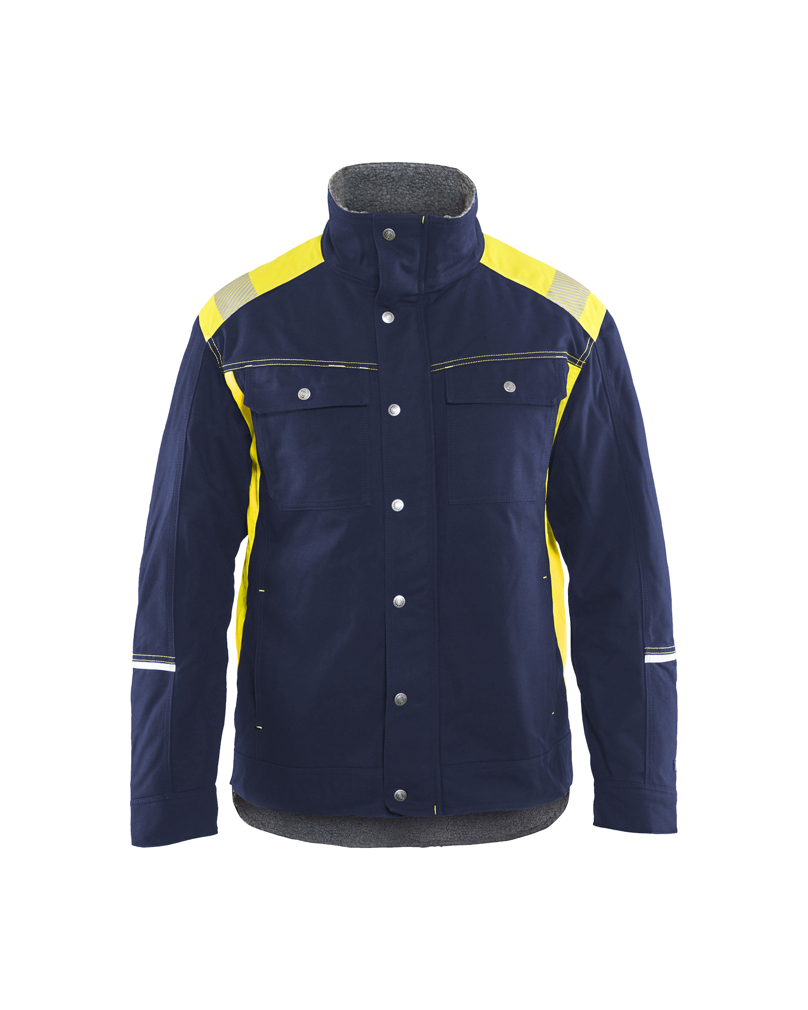 Blåkläder Vinterjakke - Marineblå/High Vis Gul [8833] / XS