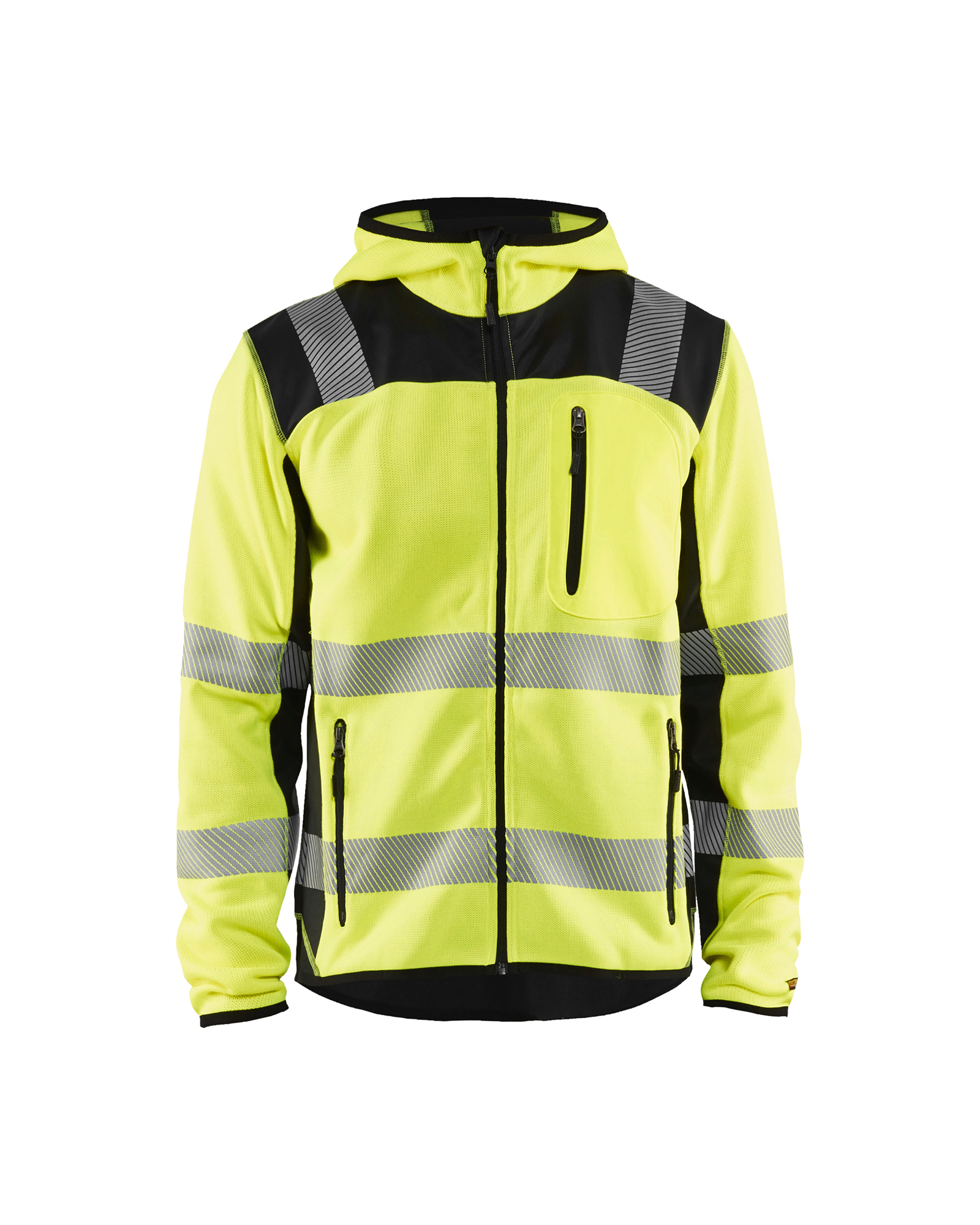 Blåkläder High Vis Strikket Softshell Jakke - High Vis Gul/Sort [3399] / XS