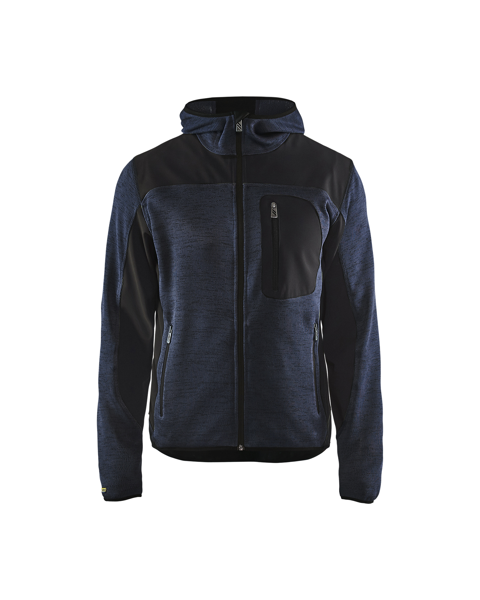Blåkläder Strikket jakke med softshell - Mørk Marineblå/Sort [8699] / XS
