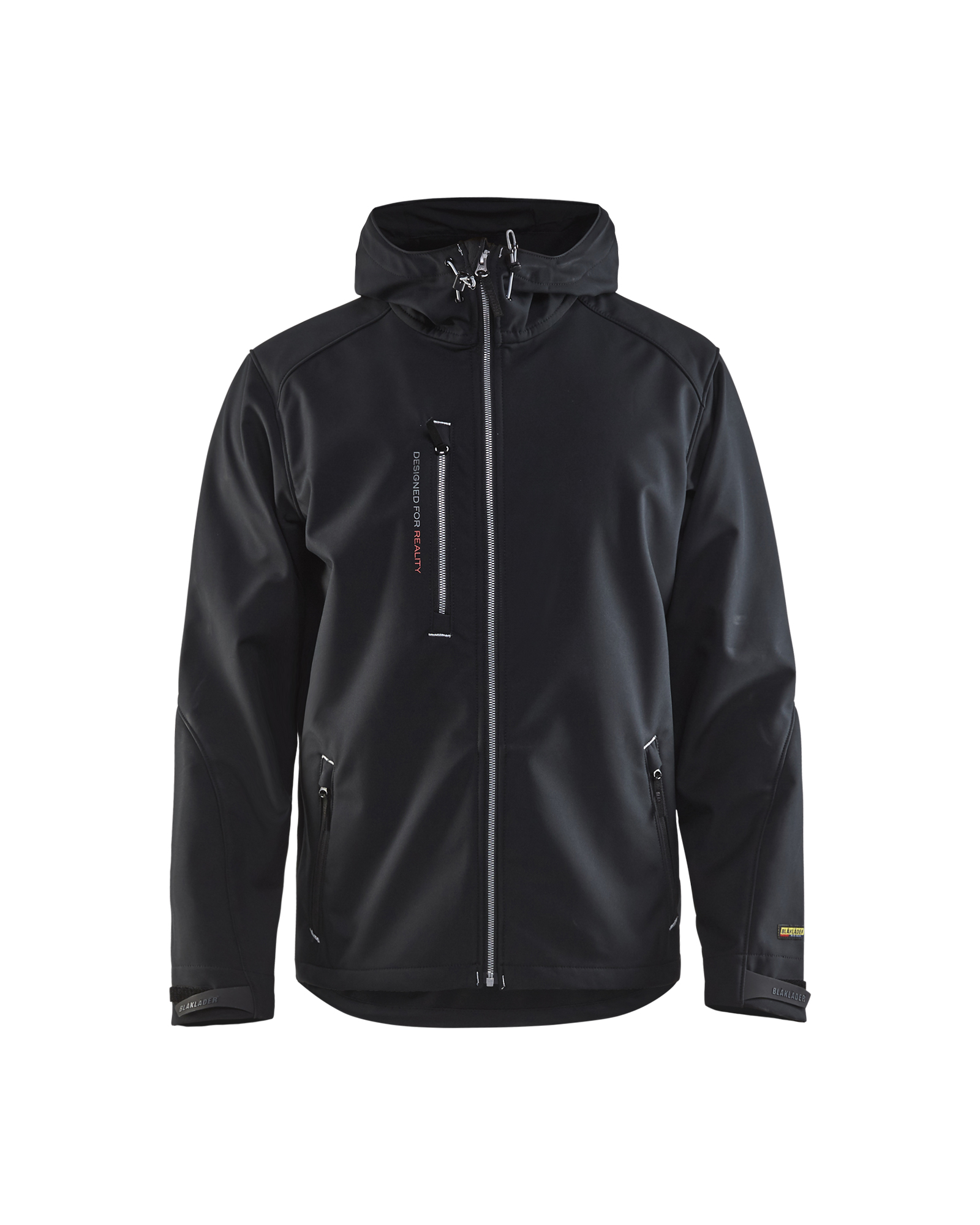 Blåkläder Softshell Jakke med hætte - Sort/Sølv [9992] / XS