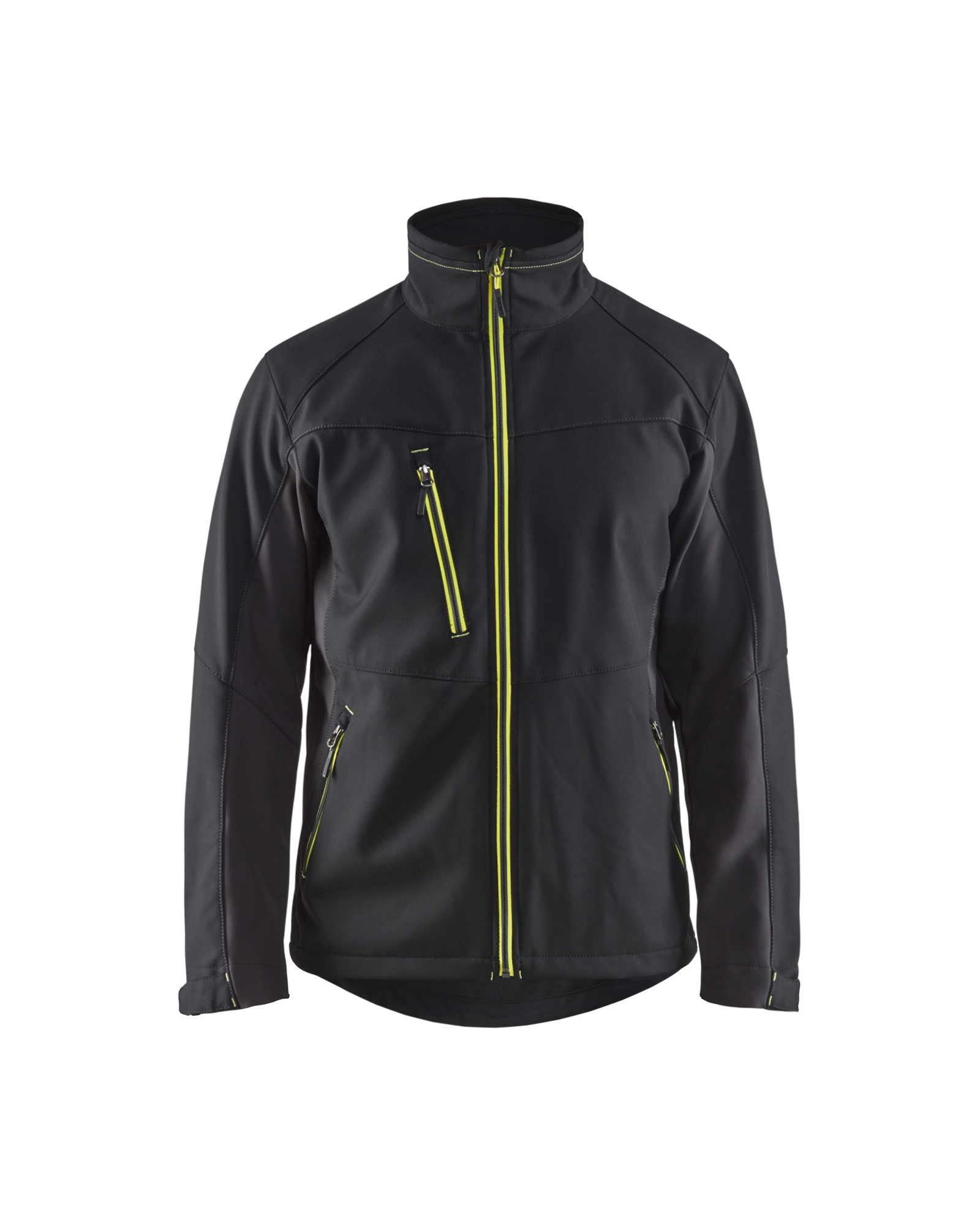 Blåkläder Softshell Jakke - Sort/High Vis Gul [9933] / XS