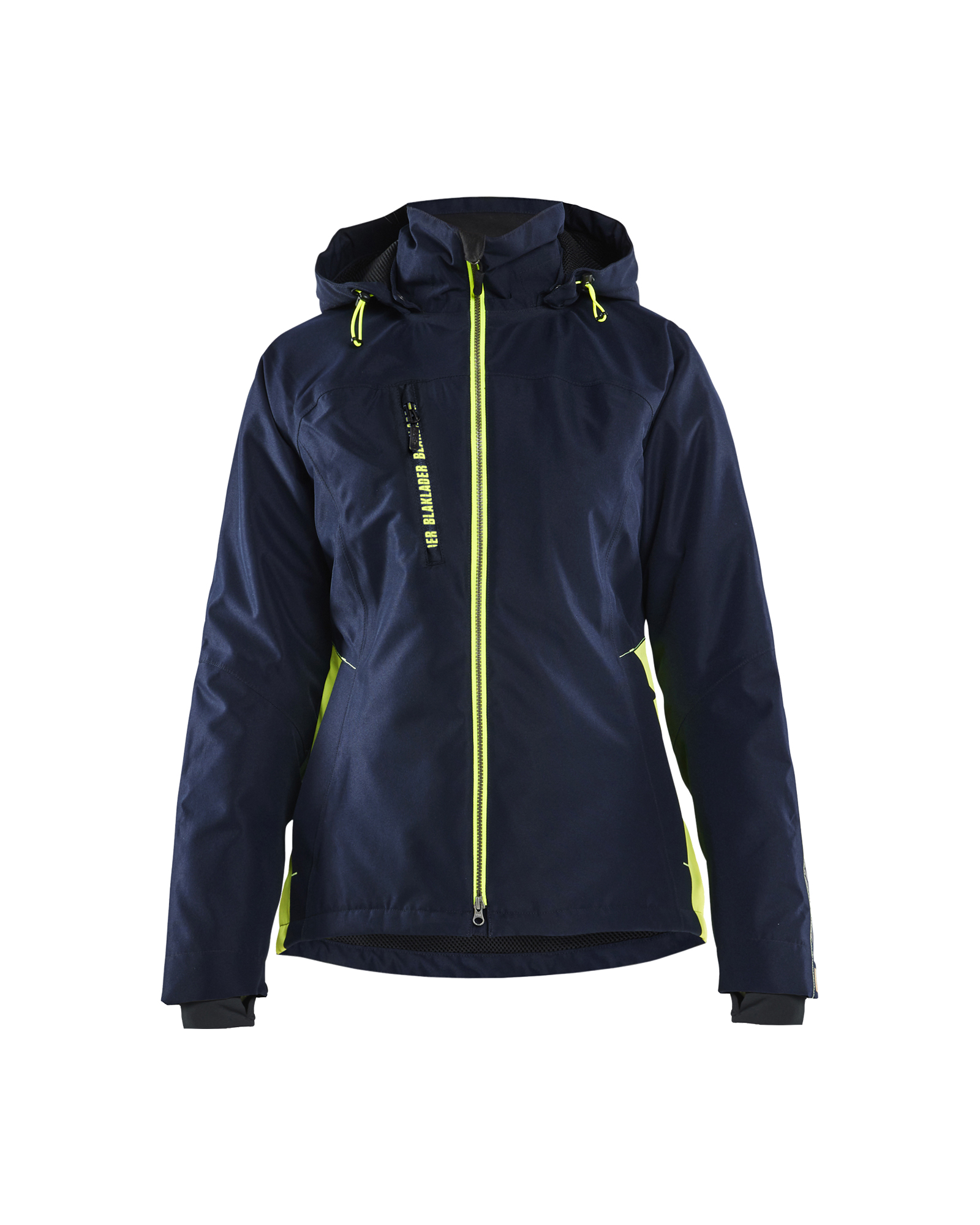Blåkläder Dame Letforet Vinterjakke - Mørk Marineblå/High Vis Gul [8633] / XS