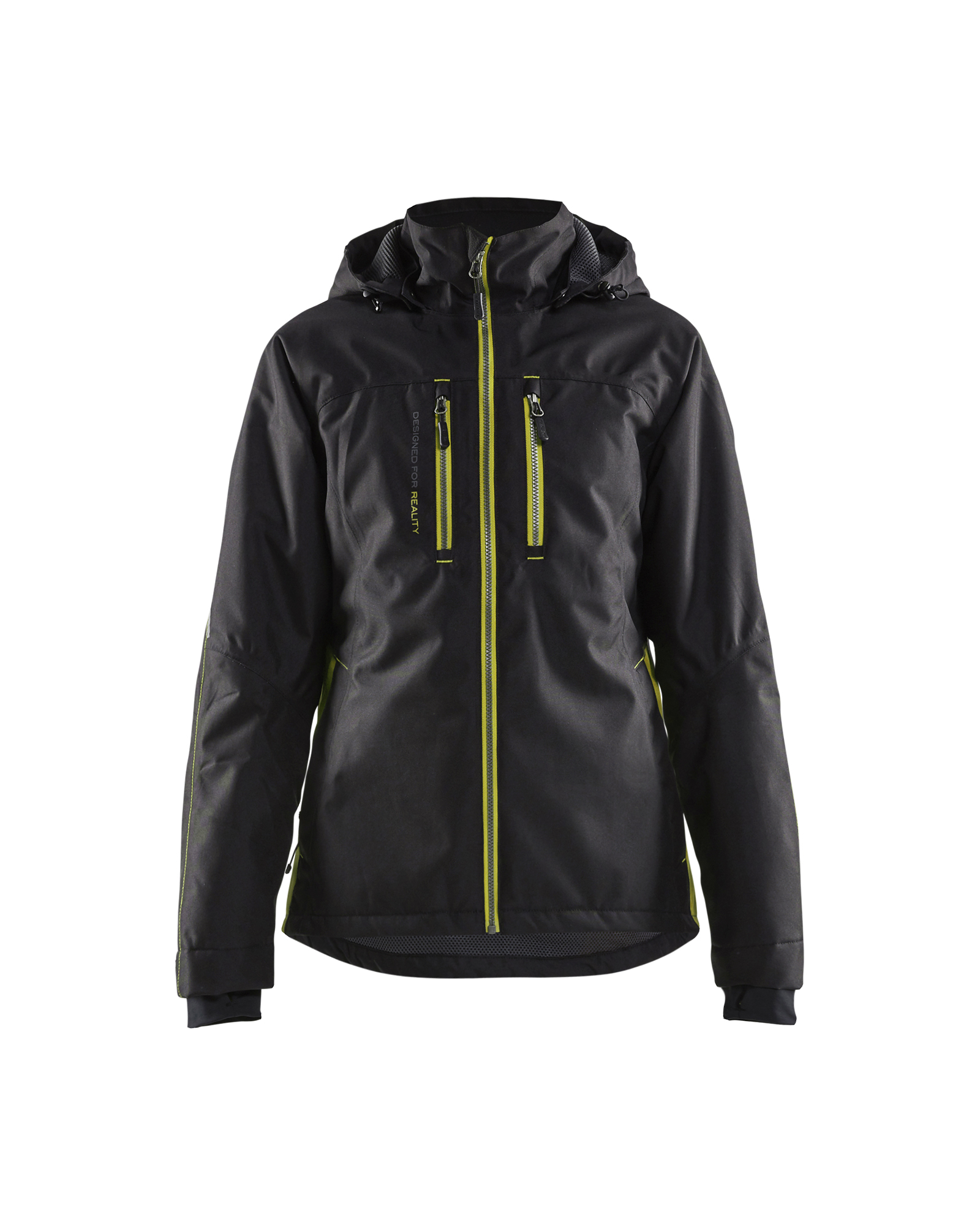 Blåkläder Dame Letforet Vinterjakke - Sort/High Vis Gul [9933] / XS