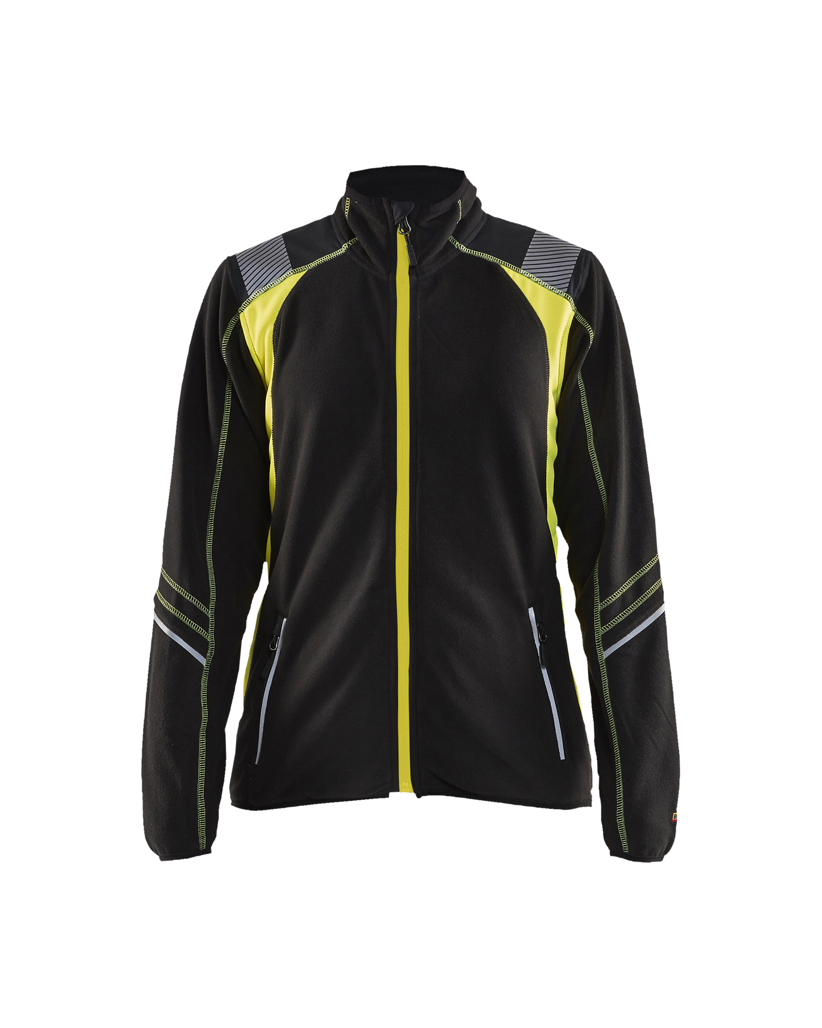 Blåkläder Dame Microfleece Jakke - Sort/High Vis Gul [9933] / XS