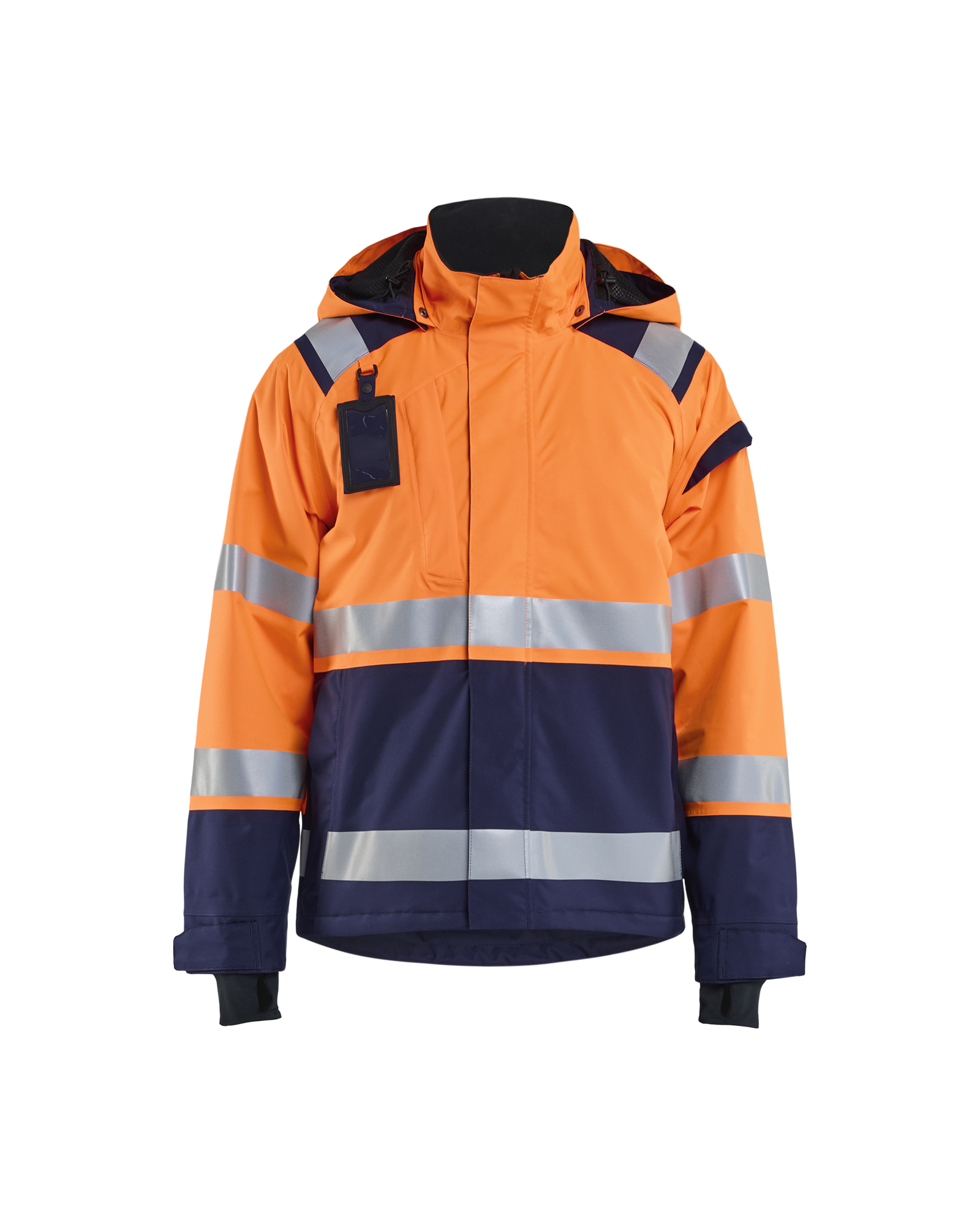 Blåkläder High Vis Skaljakke - High Vis Orange/Marineblå [5389] / XS