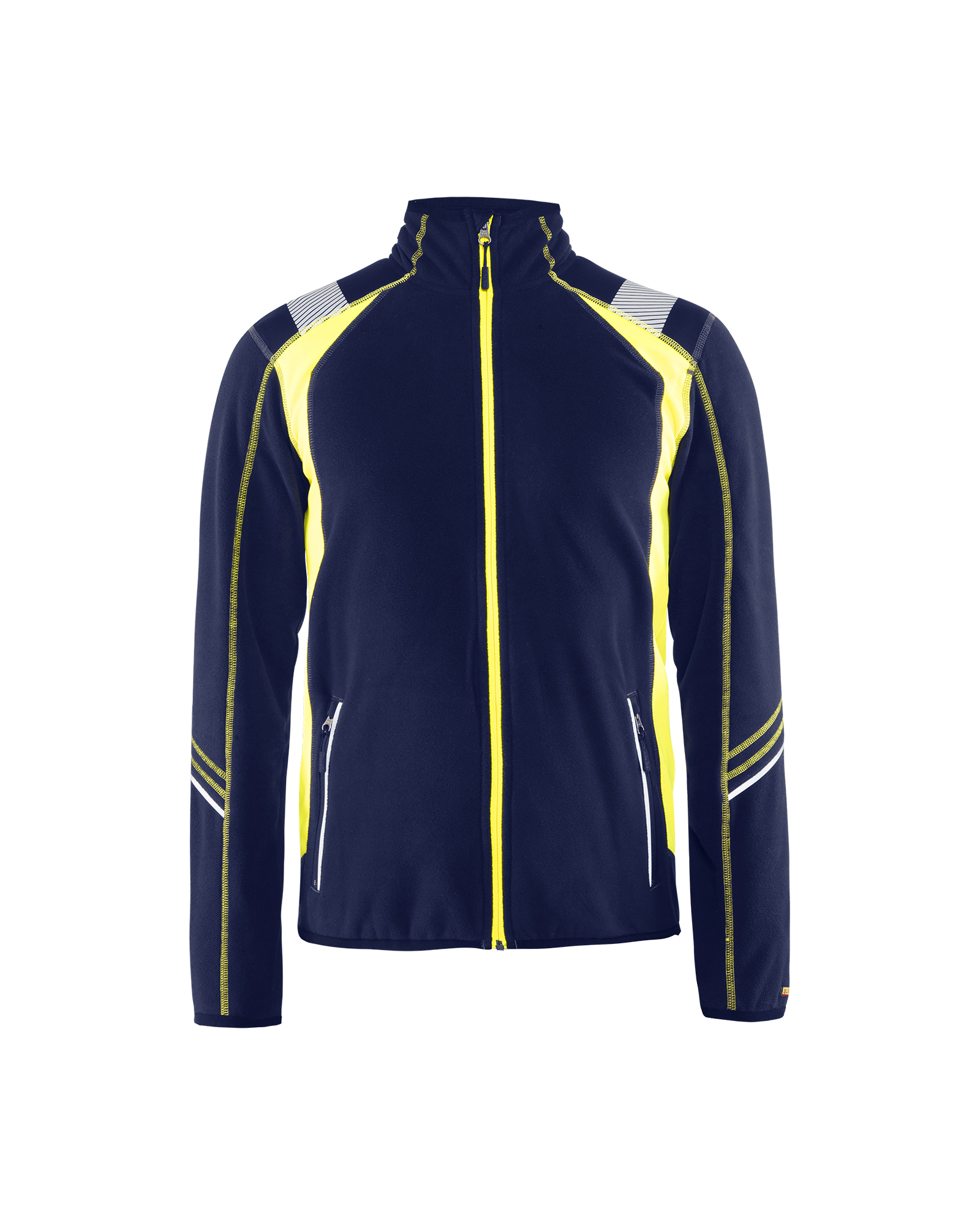 Blåkläder Microfleece Jakke - Marineblå/High Vis Gul [8933] / XS