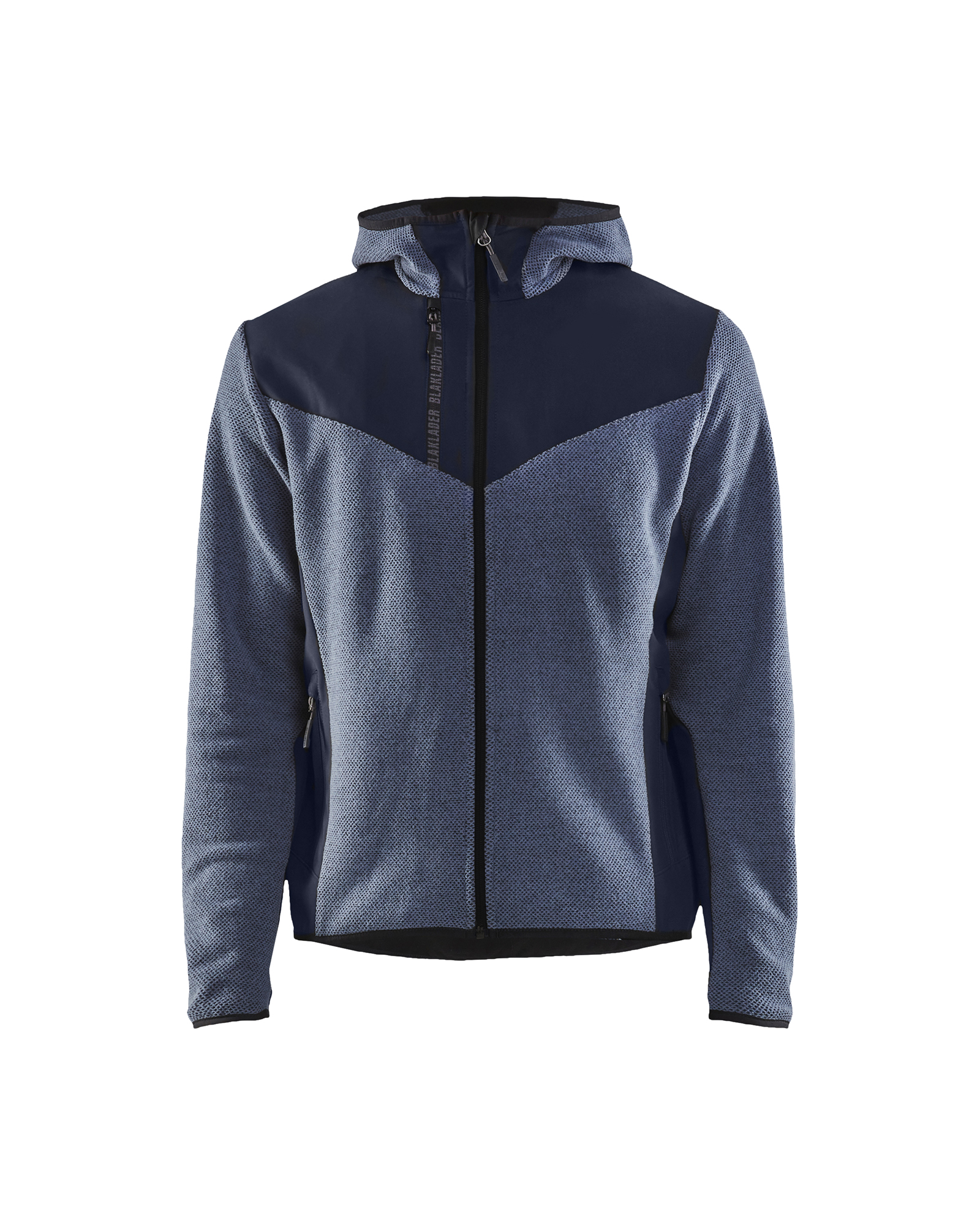 Blåkläder Strikket Jakke med Softshell - Støvet Blå/Mørk Marineblå [8286] / XS