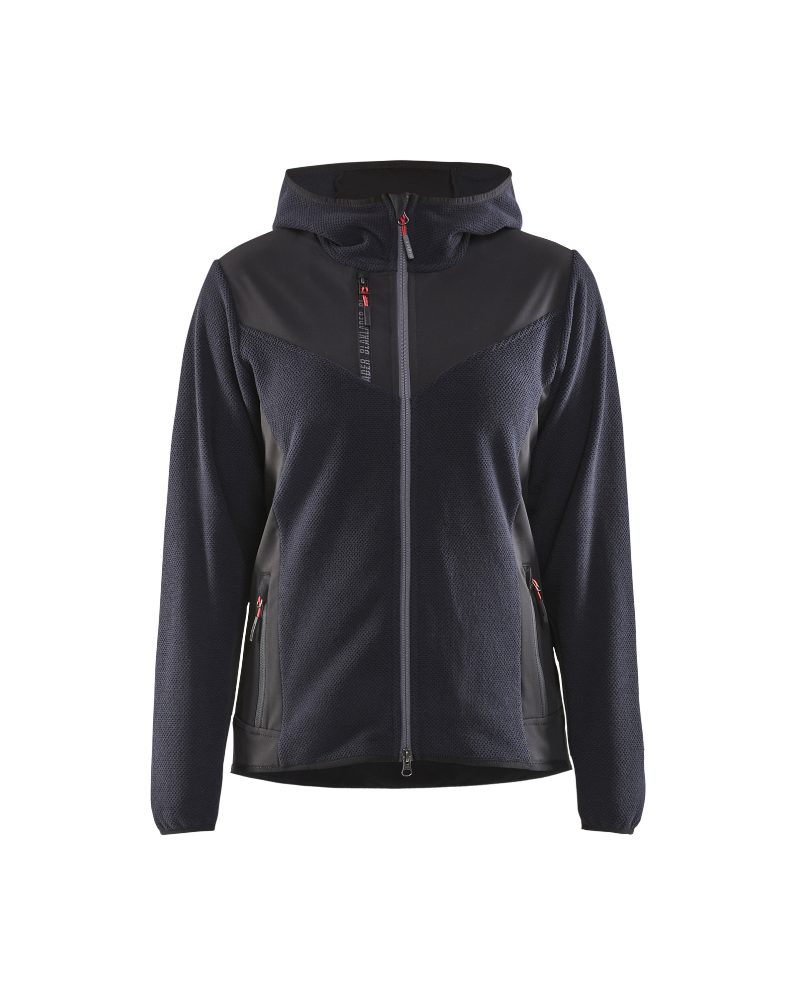 Blåkläder Dame Strikket Jakke med softshell - Mørk Marineblå/Sort [8699] / XS
