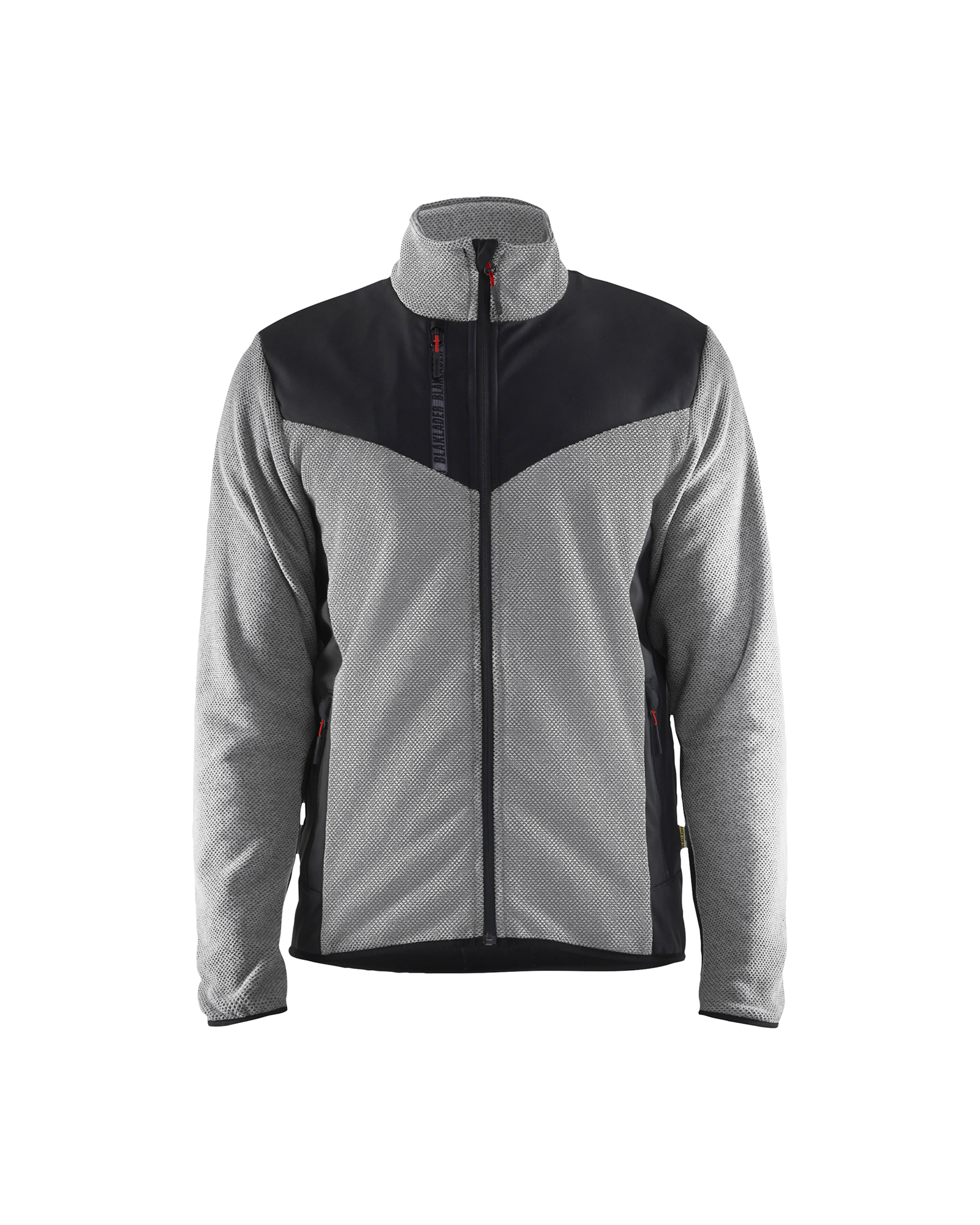 Blåkläder Strikket Jakke med Softshell - Gråmeleret/Sort [9099] / XS