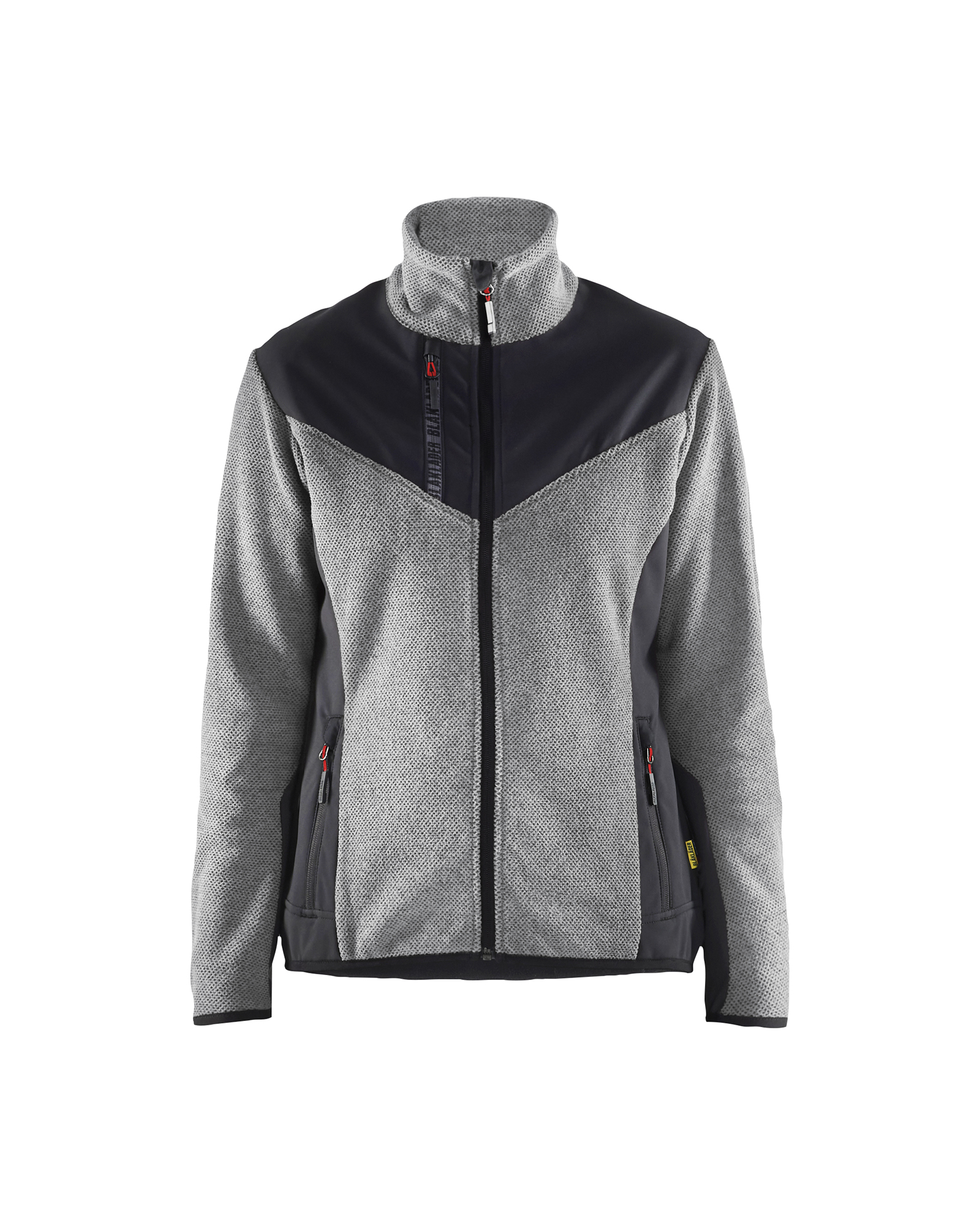 Blåkläder Dame Strikket jakke med Softshell - Gråmeleret/Sort [9099] / XS