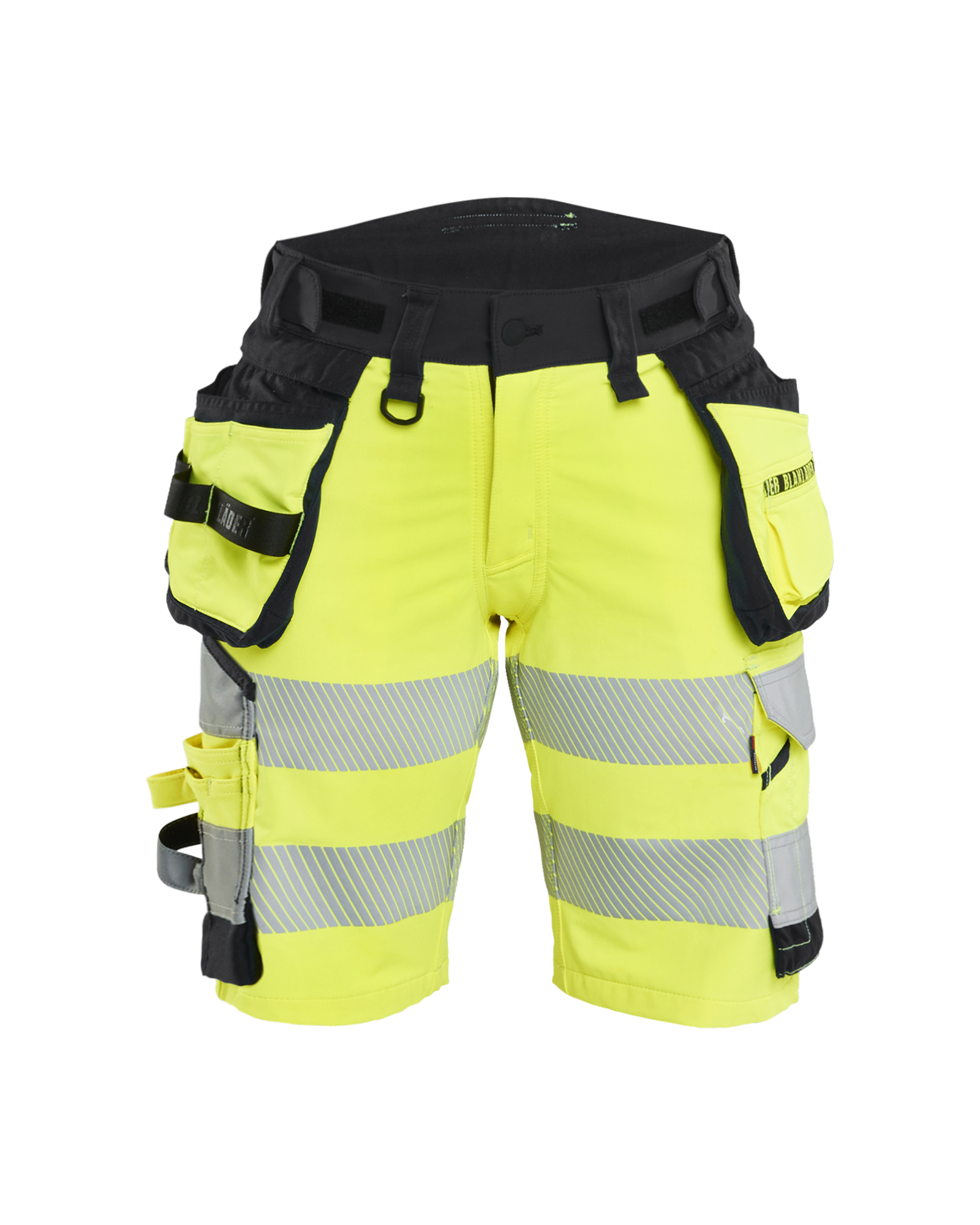Blåkläder Dame High Vis Shorts 4-vejs Stretch - High Vis Gul/Sort [3399] / C34