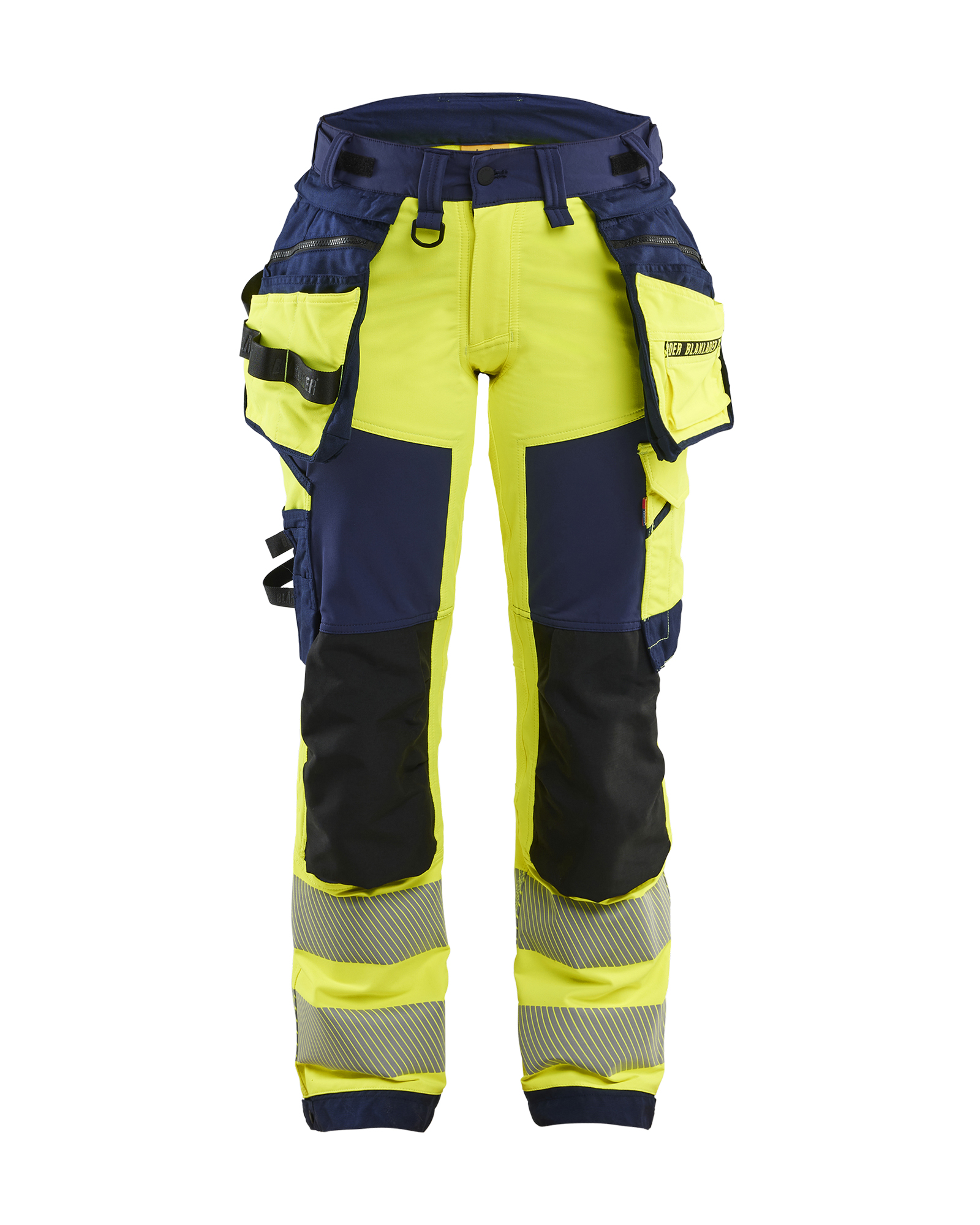 Blåkläder Dame High Vis Buks 4-vejs Stretch - High Vis Gul/Marineblå [3389] / C34