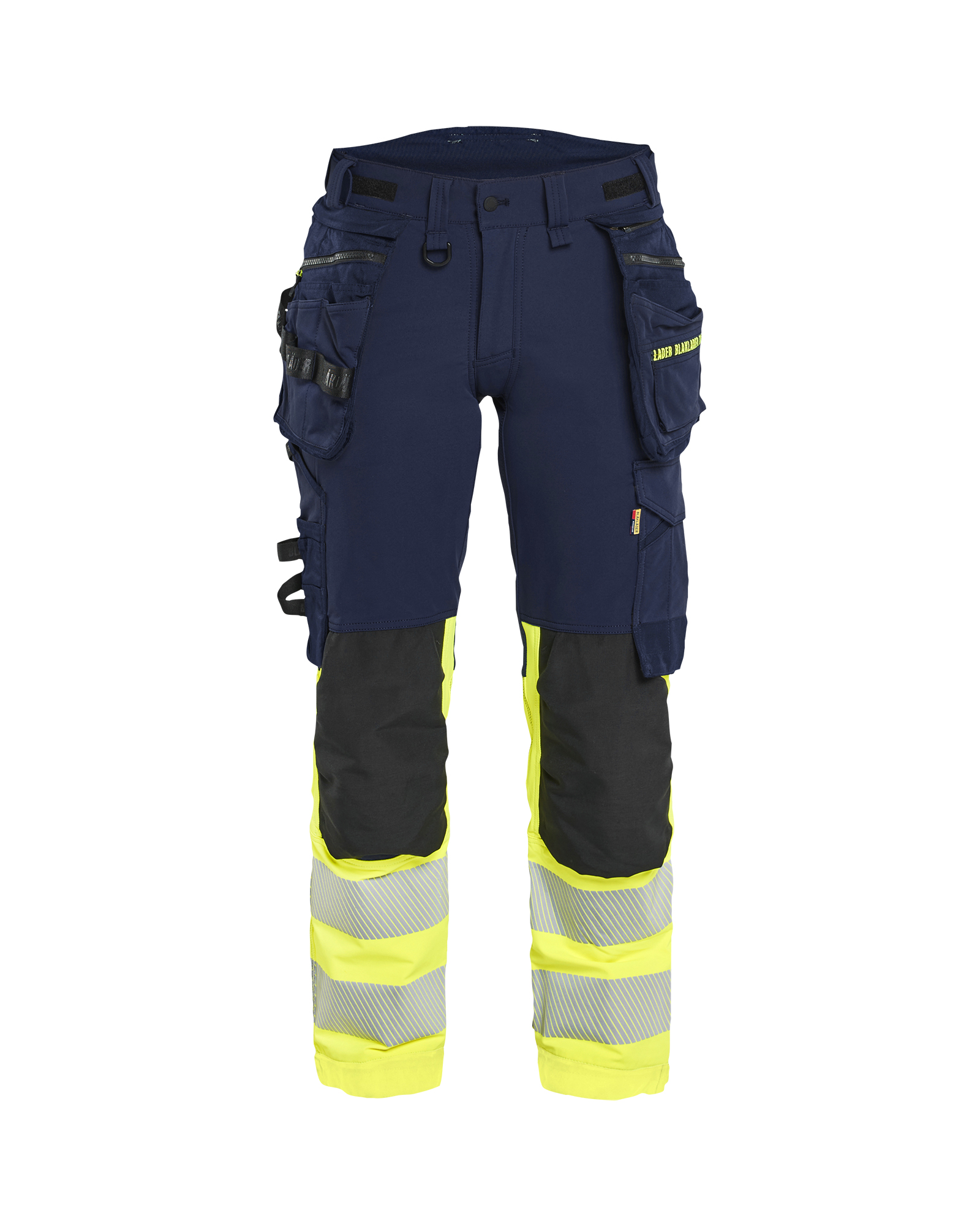 Blåkläder Dame High Vis Buks 4-vejs Stretch - Marineblå/High Vis Gul [8933] / C34