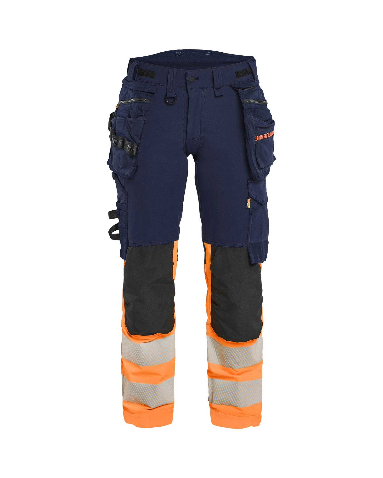 Blåkläder Dame High Vis Buks 4-vejs Stretch - Marineblå/High Vis Orange [8953] / C34