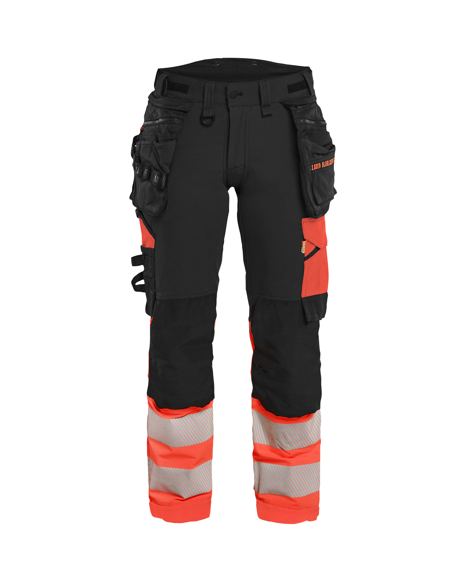 Blåkläder Dame High Vis Buks 4-vejs Stretch - Sort/High Vis Rød [9955] / C34