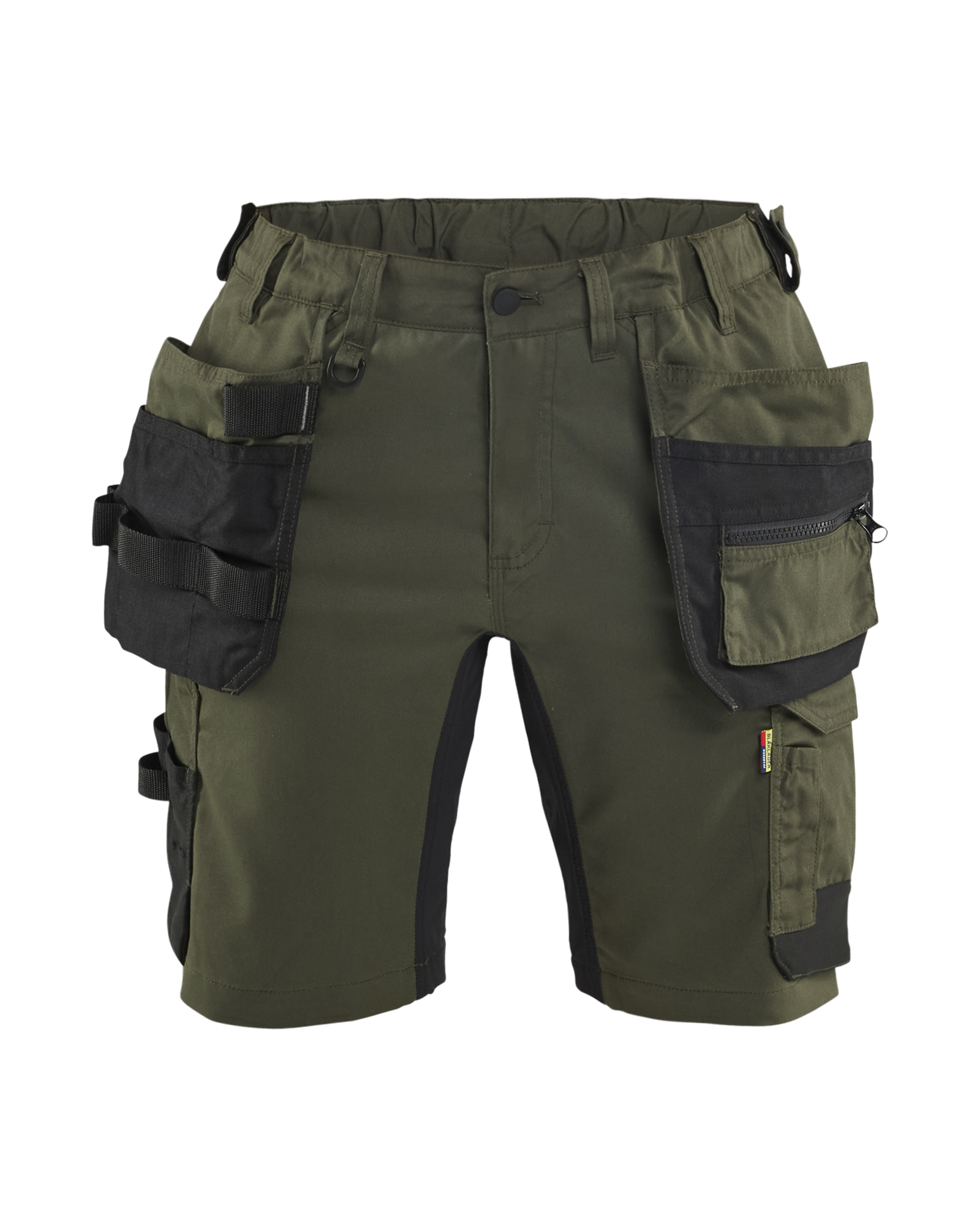Blåkläder Dame Håndværker Shorts med stretch - Skovgrøn/Sort [4298] / C32