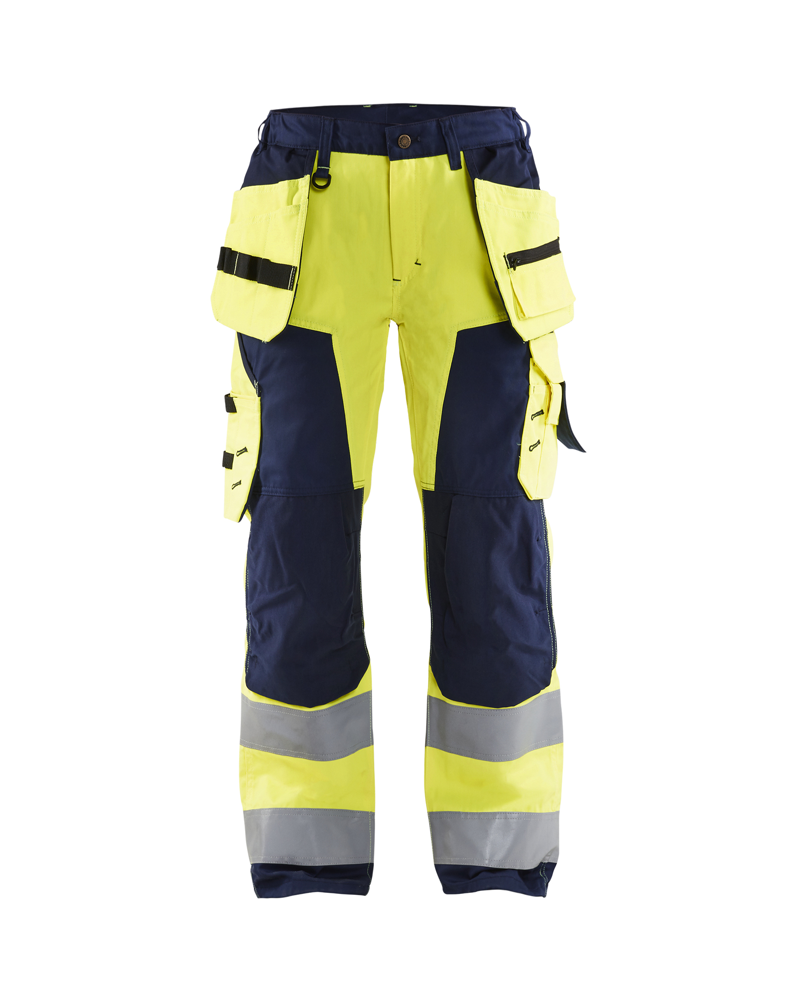 Blåkläder Dame High Vis Buks med Værktøjslommer - High Vis Gul/Marineblå [3389] / C34