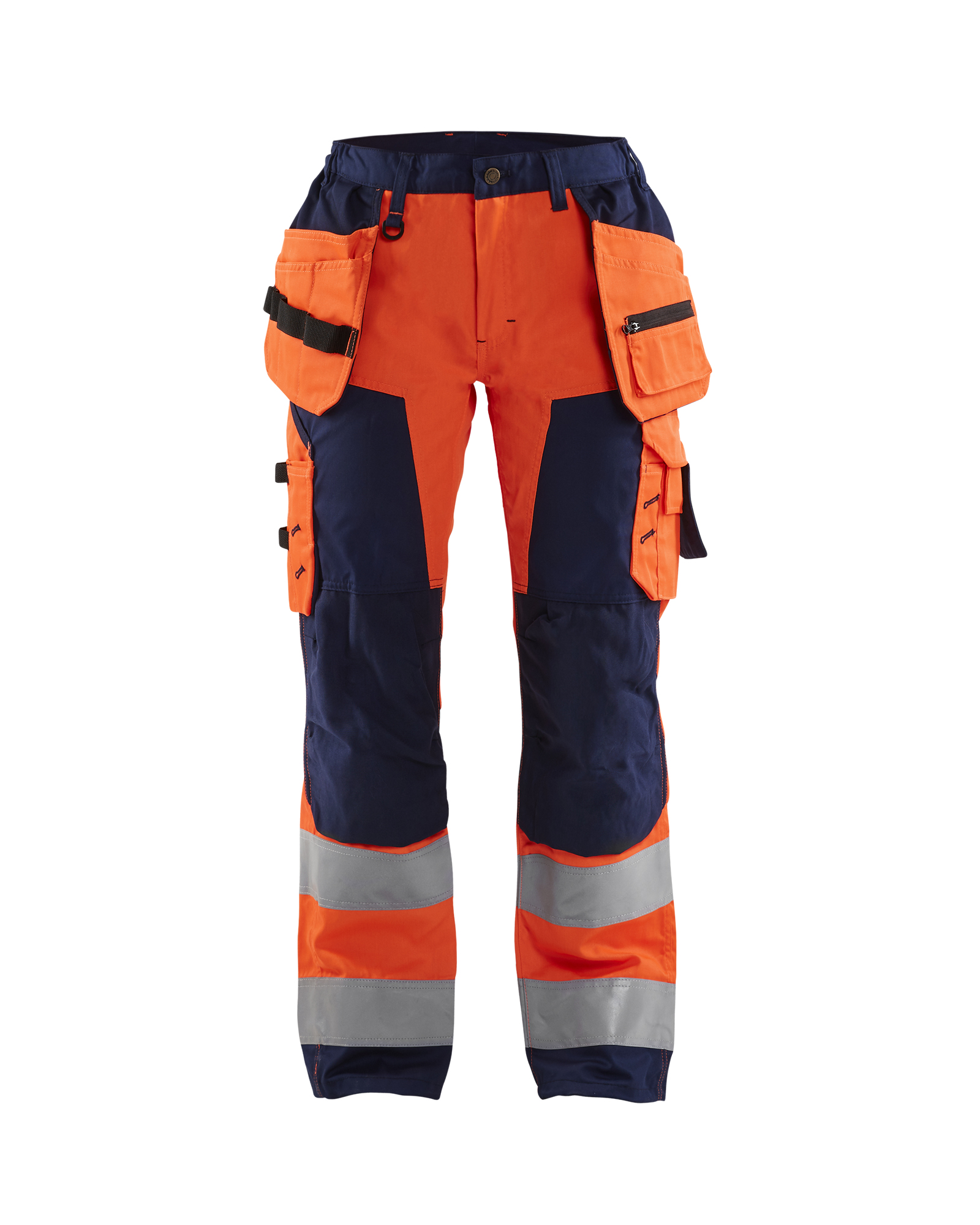 Blåkläder Dame High Vis Buks med Værktøjslommer - High Vis Orange/Marineblå [5389] / C34