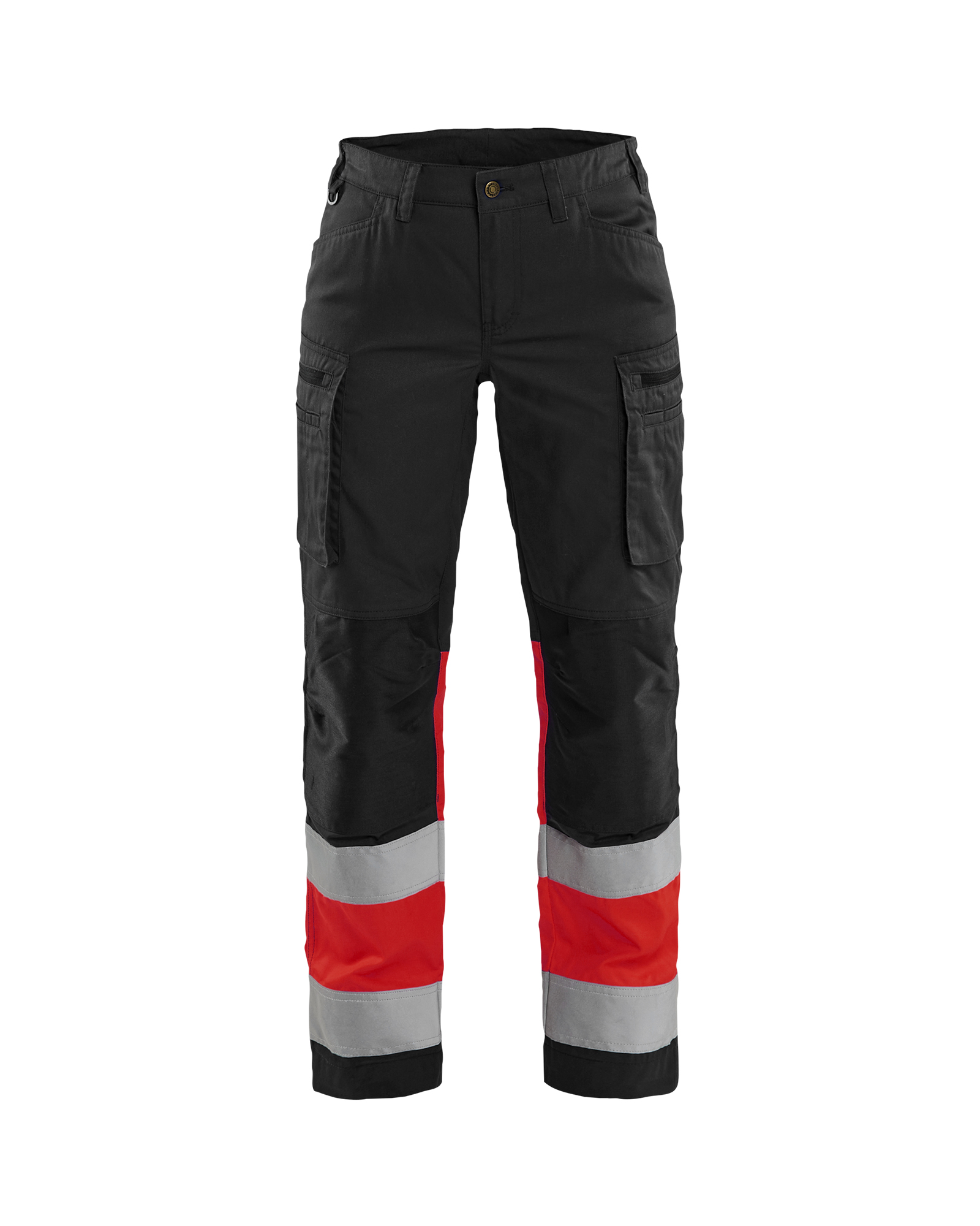 Blåkläder Dame High Vis Buks med stretch - Sort/High Vis Rød [9955] / C32