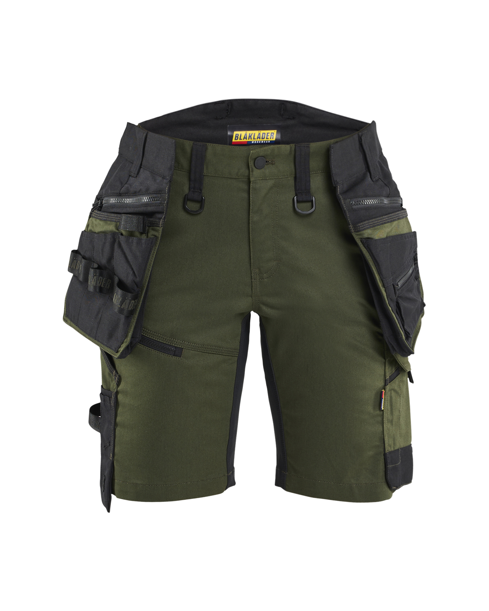 Blåkläder Striker Dame Håndværker Shorts Stretch - Skovgrøn/Sort [4298] / C32