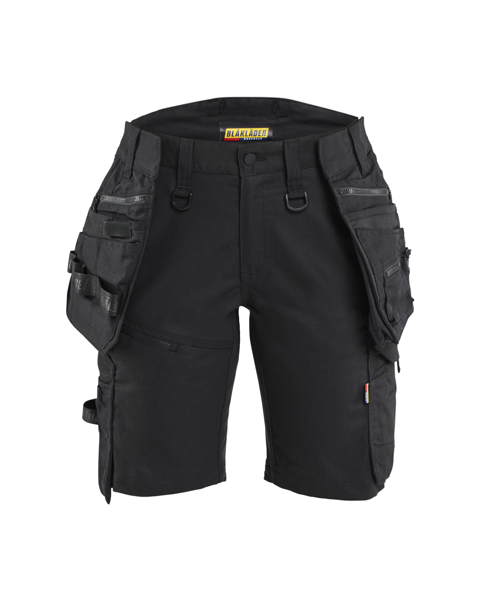 Blåkläder Striker Dame Håndværker Shorts Stretch - Sort/Sort [9999] / C32
